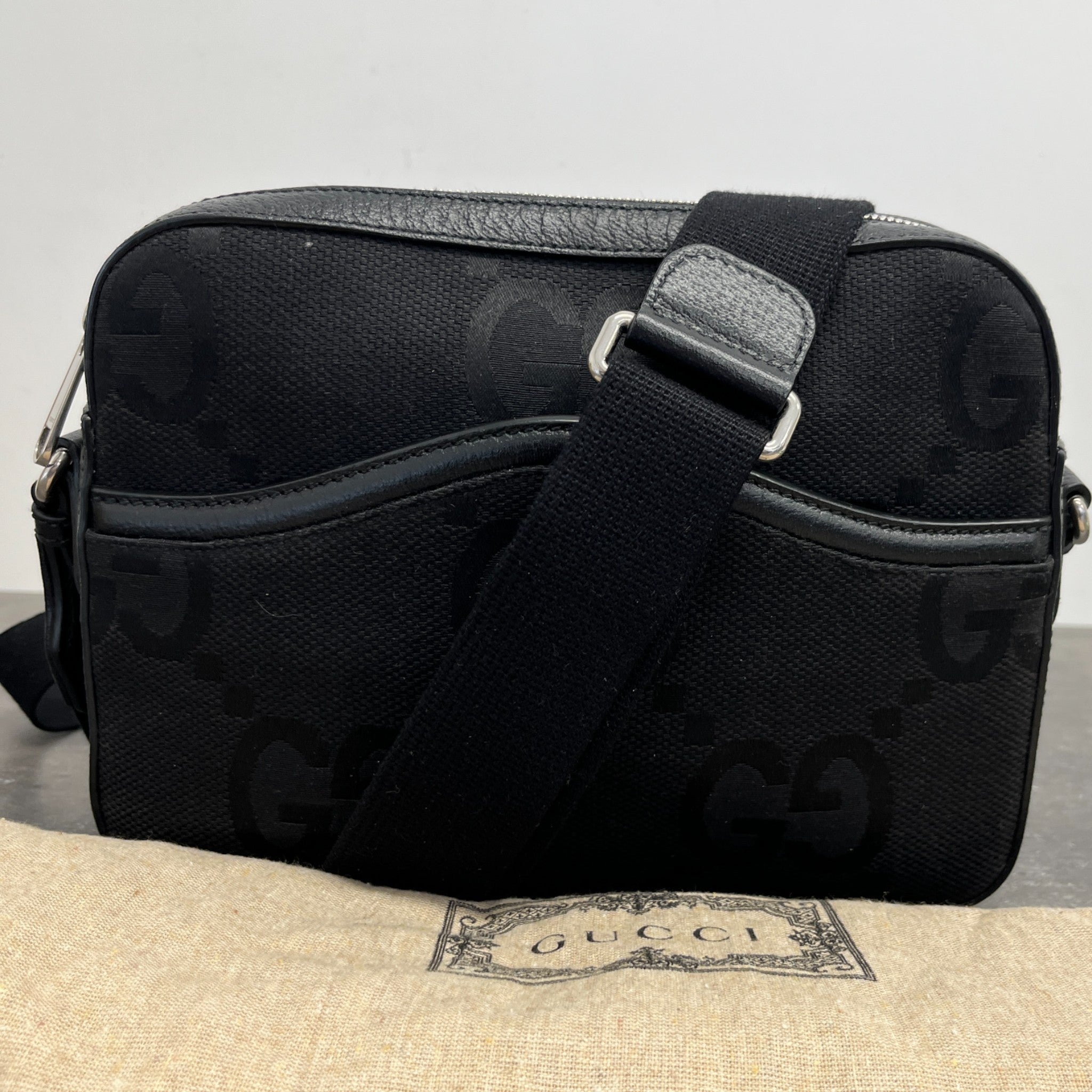 Men's Jumbo Gg Messenger Bag Black