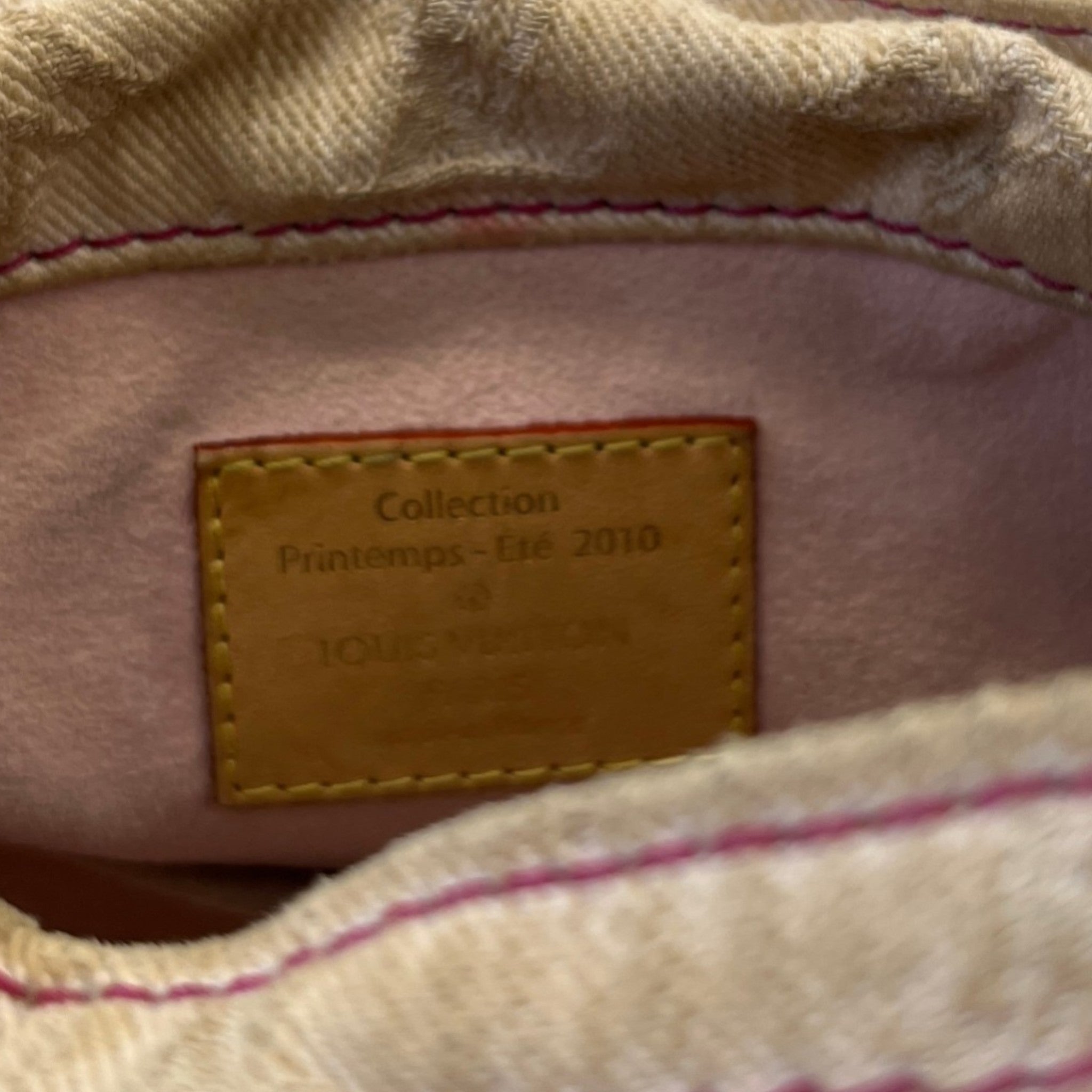 Women's Sunshine Denim Monogram Bag Pink