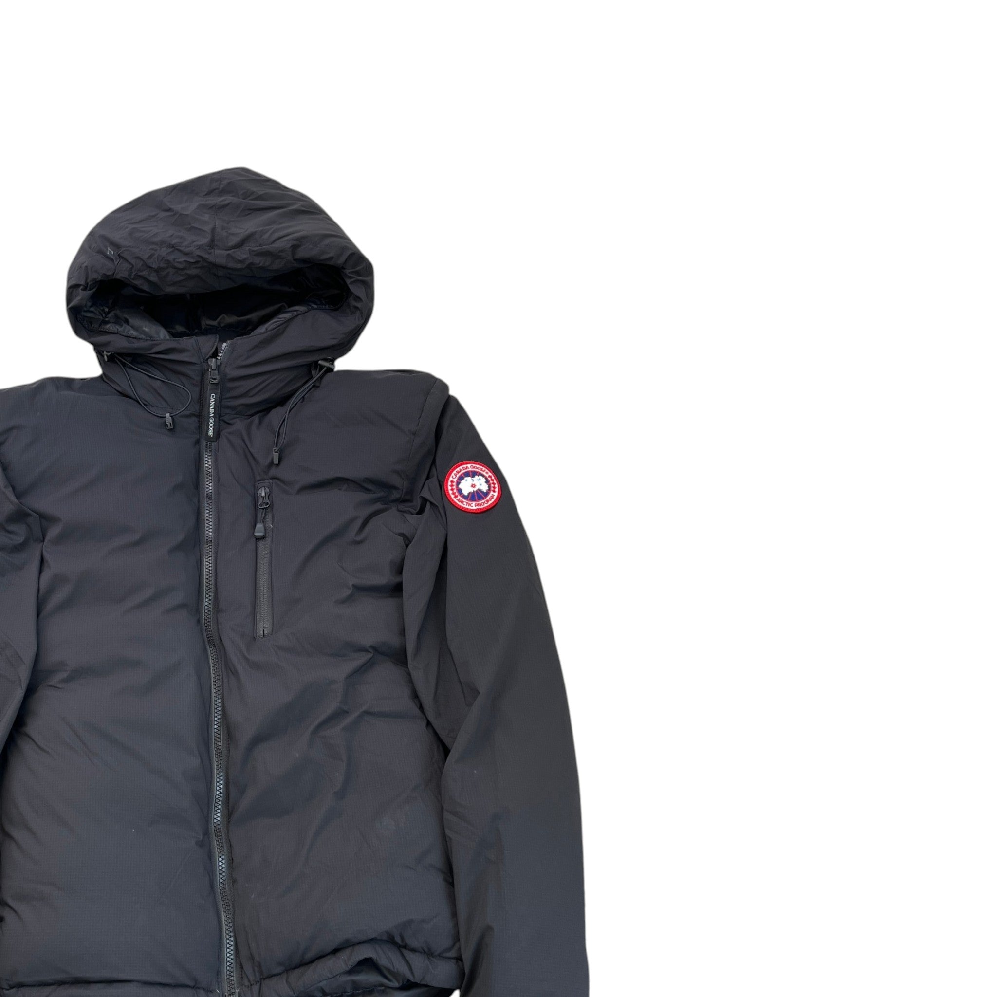 Men's Lodge Hoody Down Jacket Black Size S