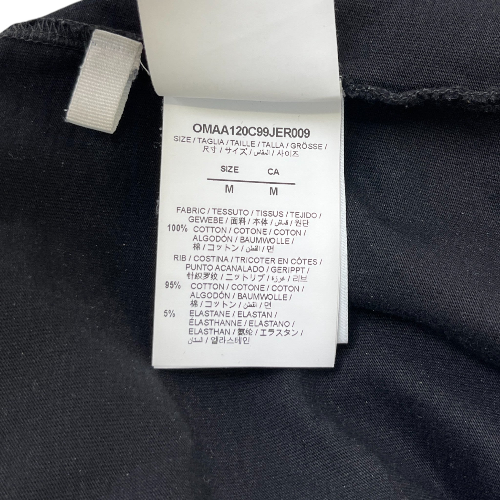 Men's Logo Print T-Shirt Black Size M