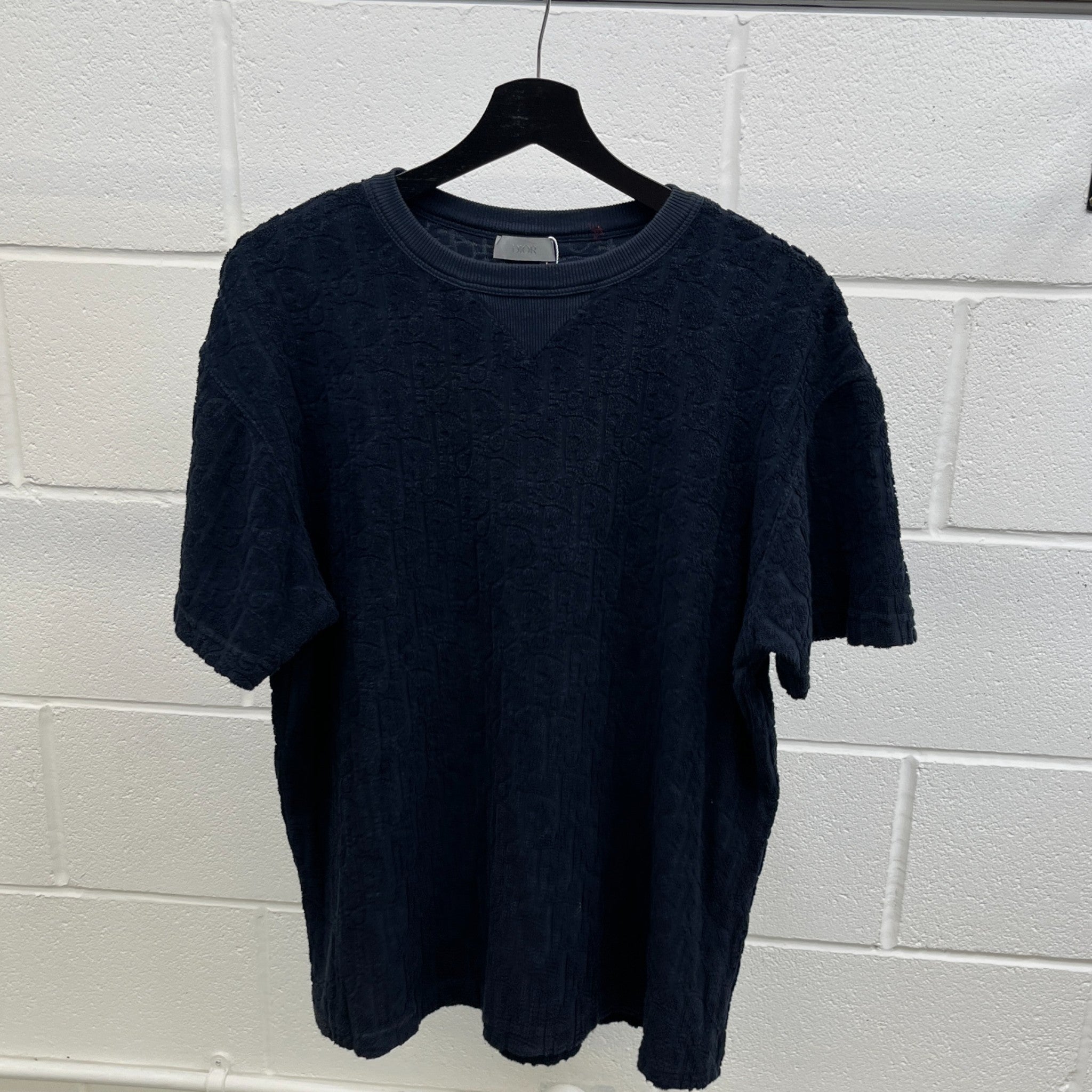 Men's Oblique T-Shirt Navy Size S