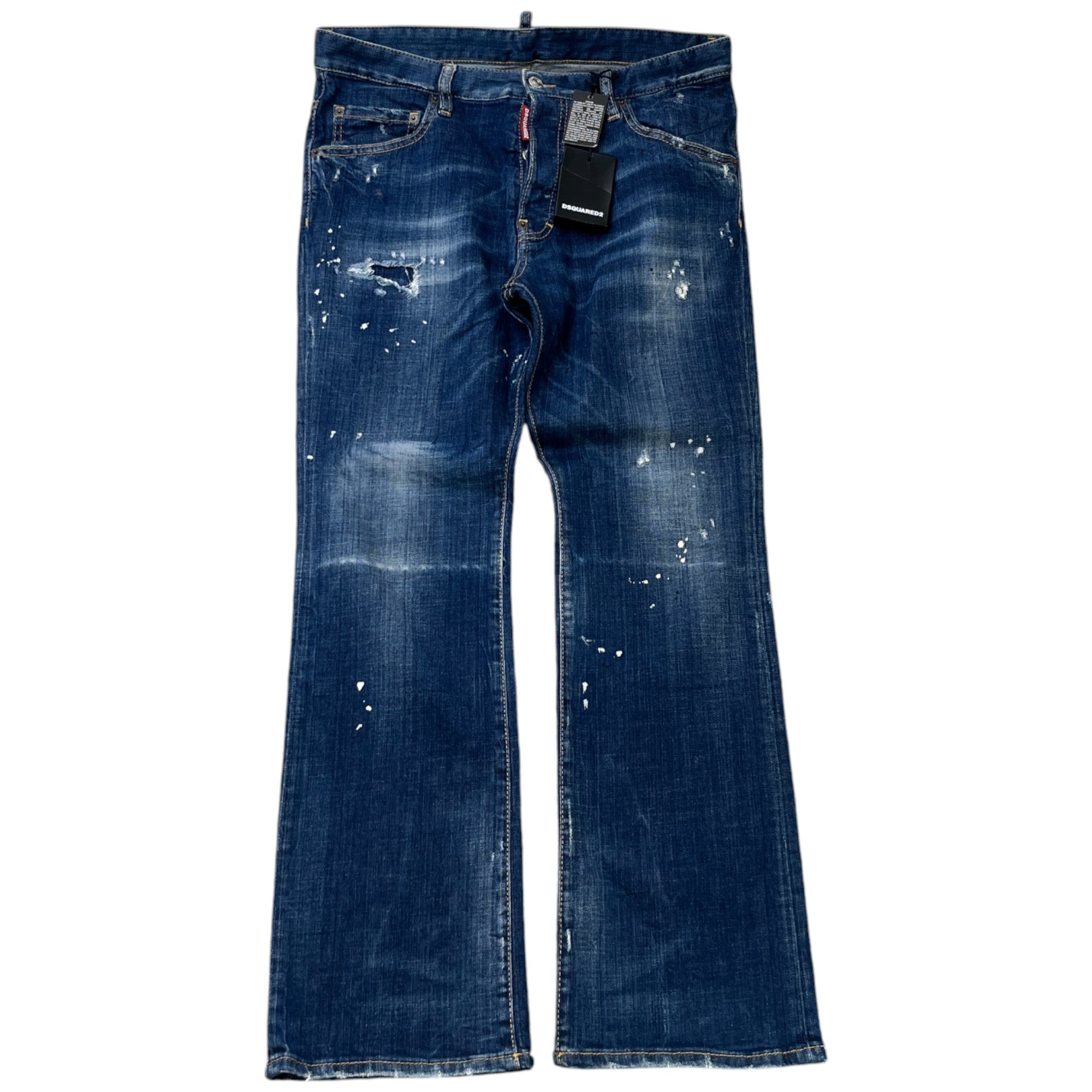 Men's Cropped Flare Jeans Navy Size IT 48 / UK 32