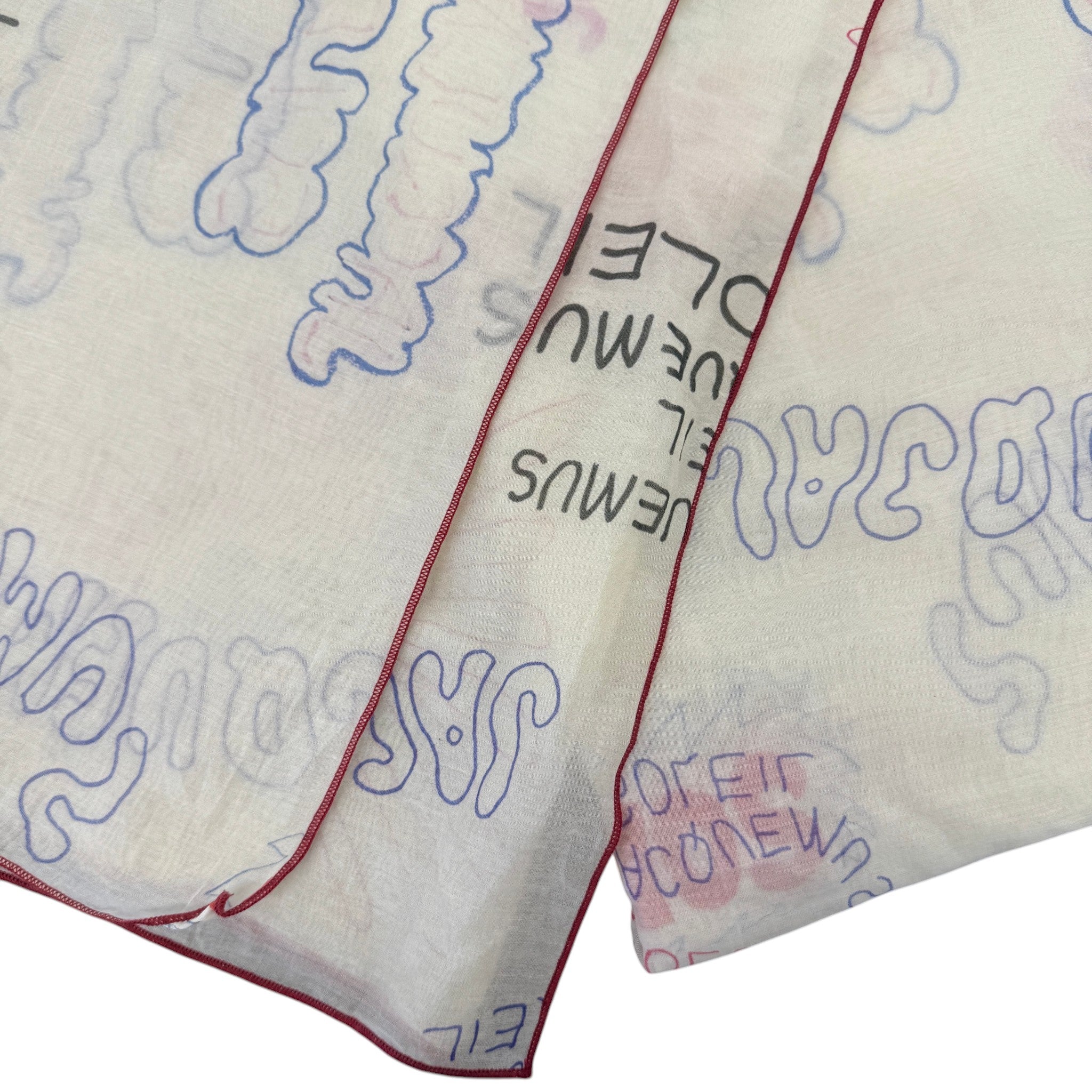 Women's Logo Print Scarf Cream