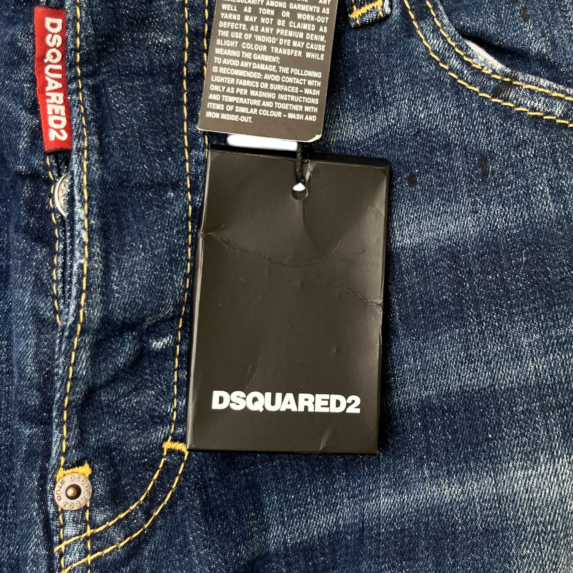 Men's Cropped Flare Jeans Navy Size IT 48 / UK 32