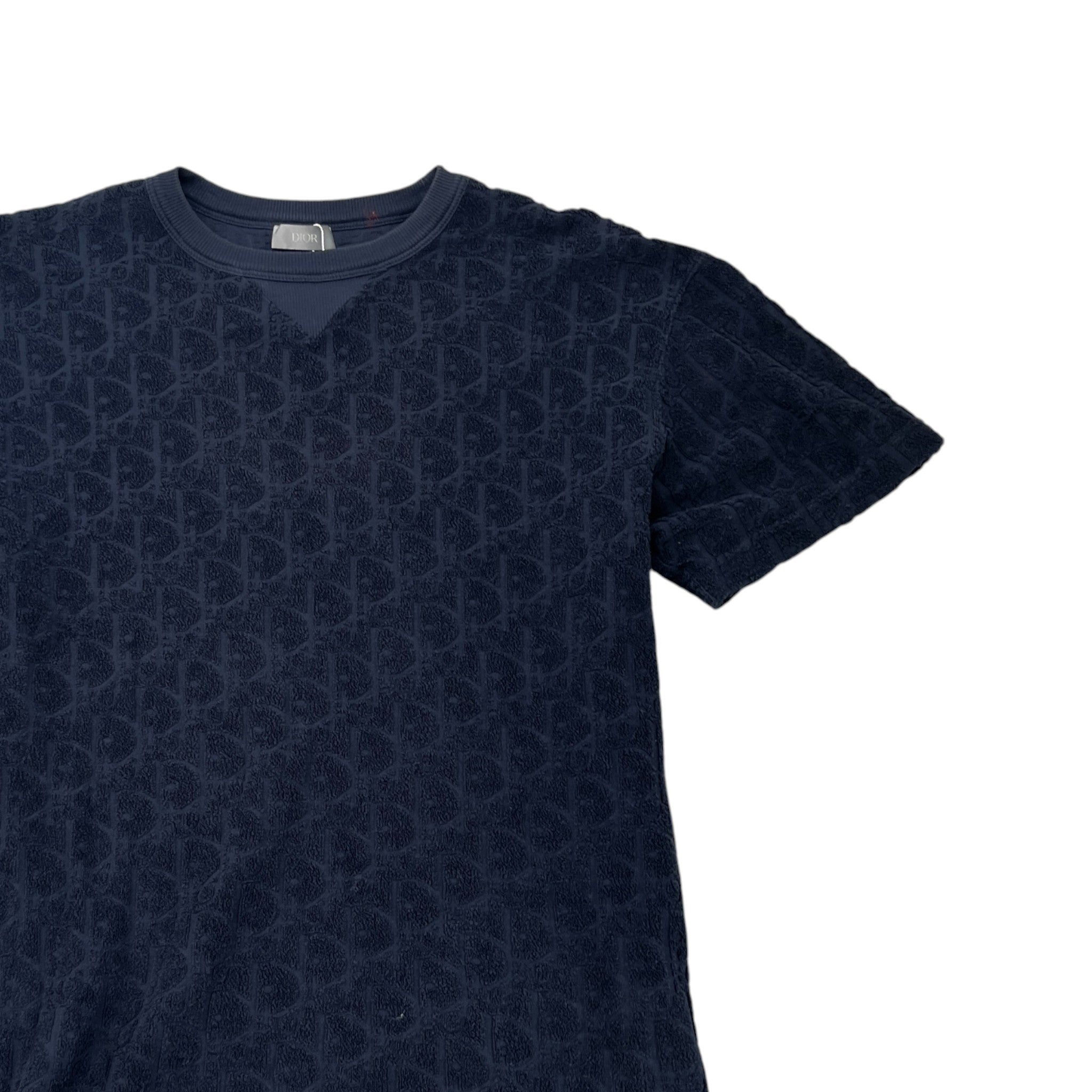 Men's Oblique T-Shirt Navy Size S