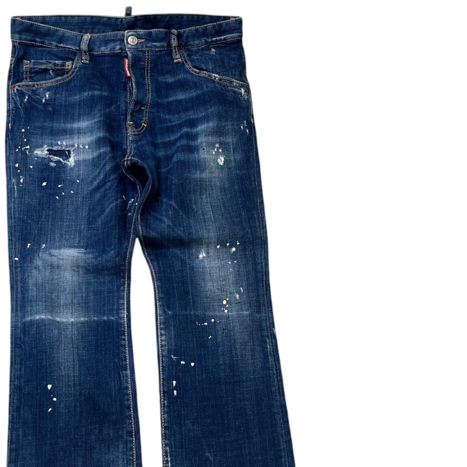 Men's Cropped Flare Jeans Navy Size IT 48 / UK 32