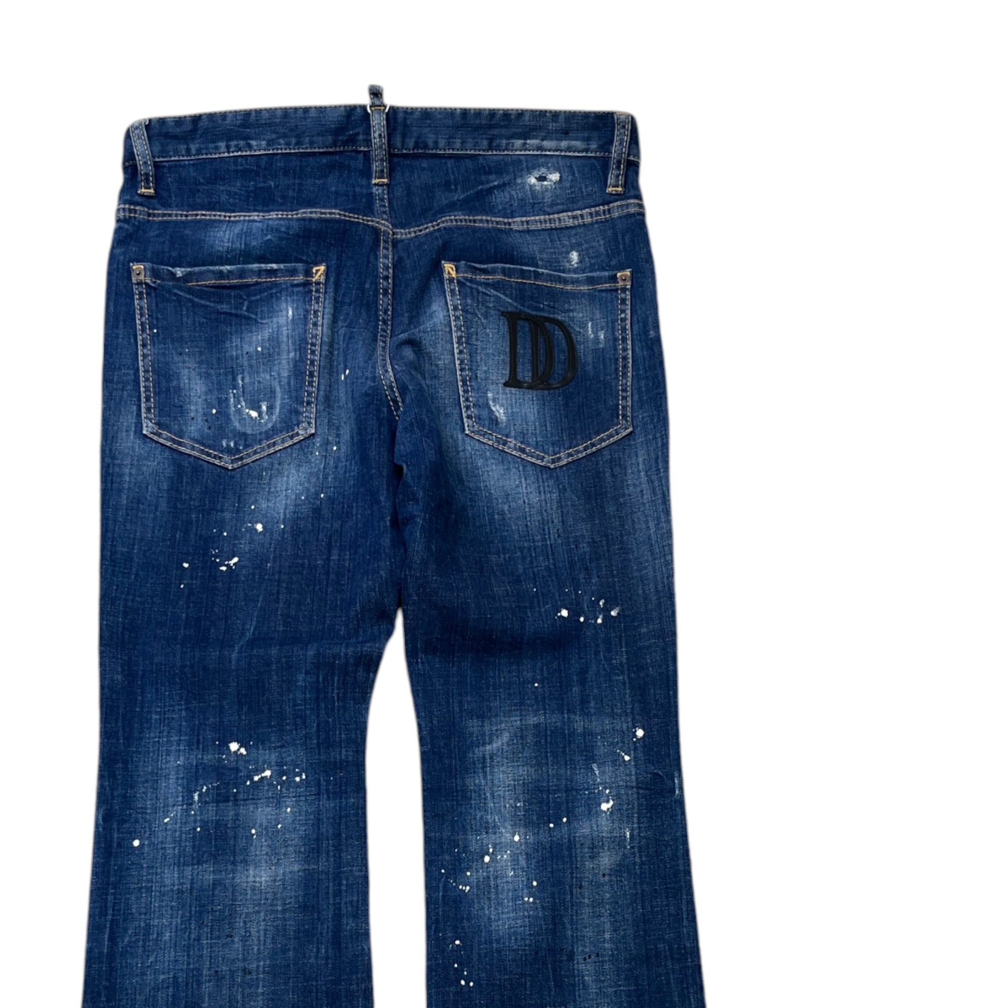 Men's Cropped Flare Jeans Navy Size IT 48 / UK 32