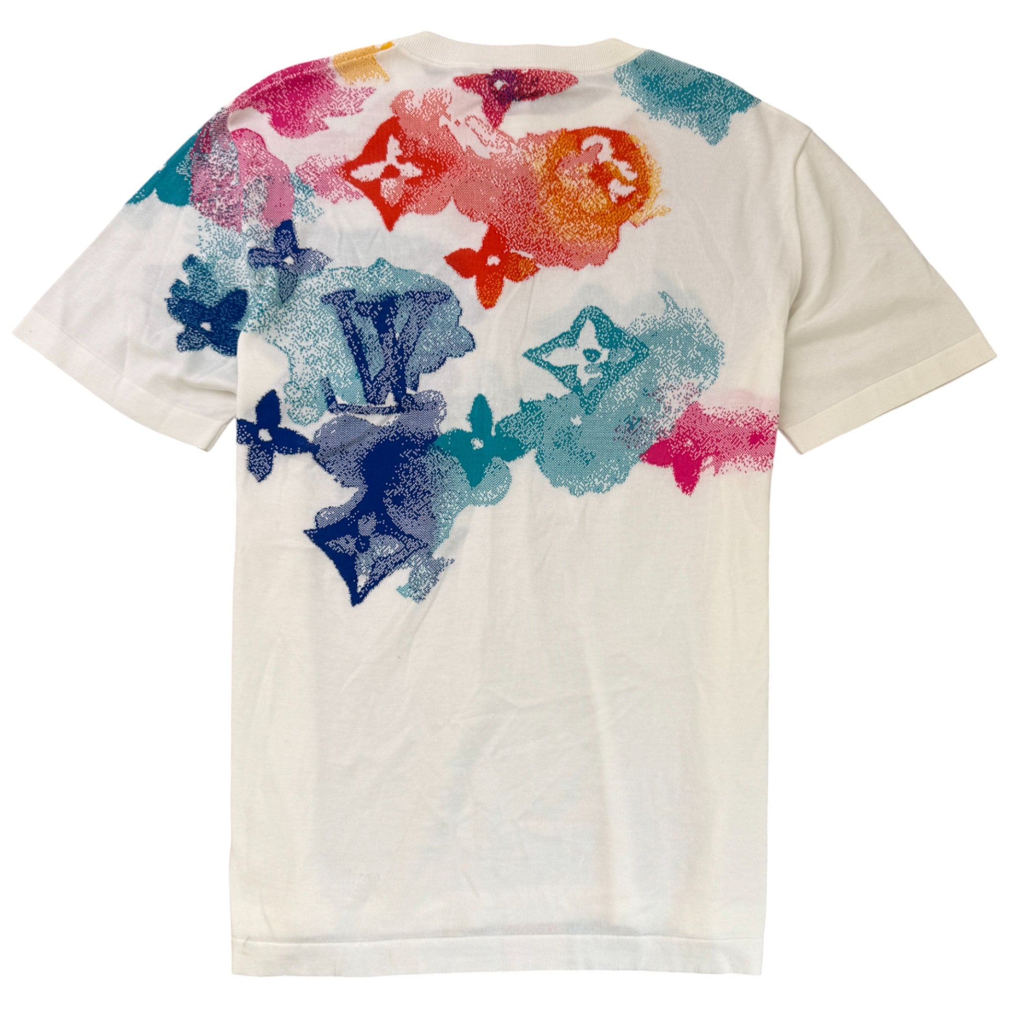 Men's Watercolor Monogram T-Shirt White Size L