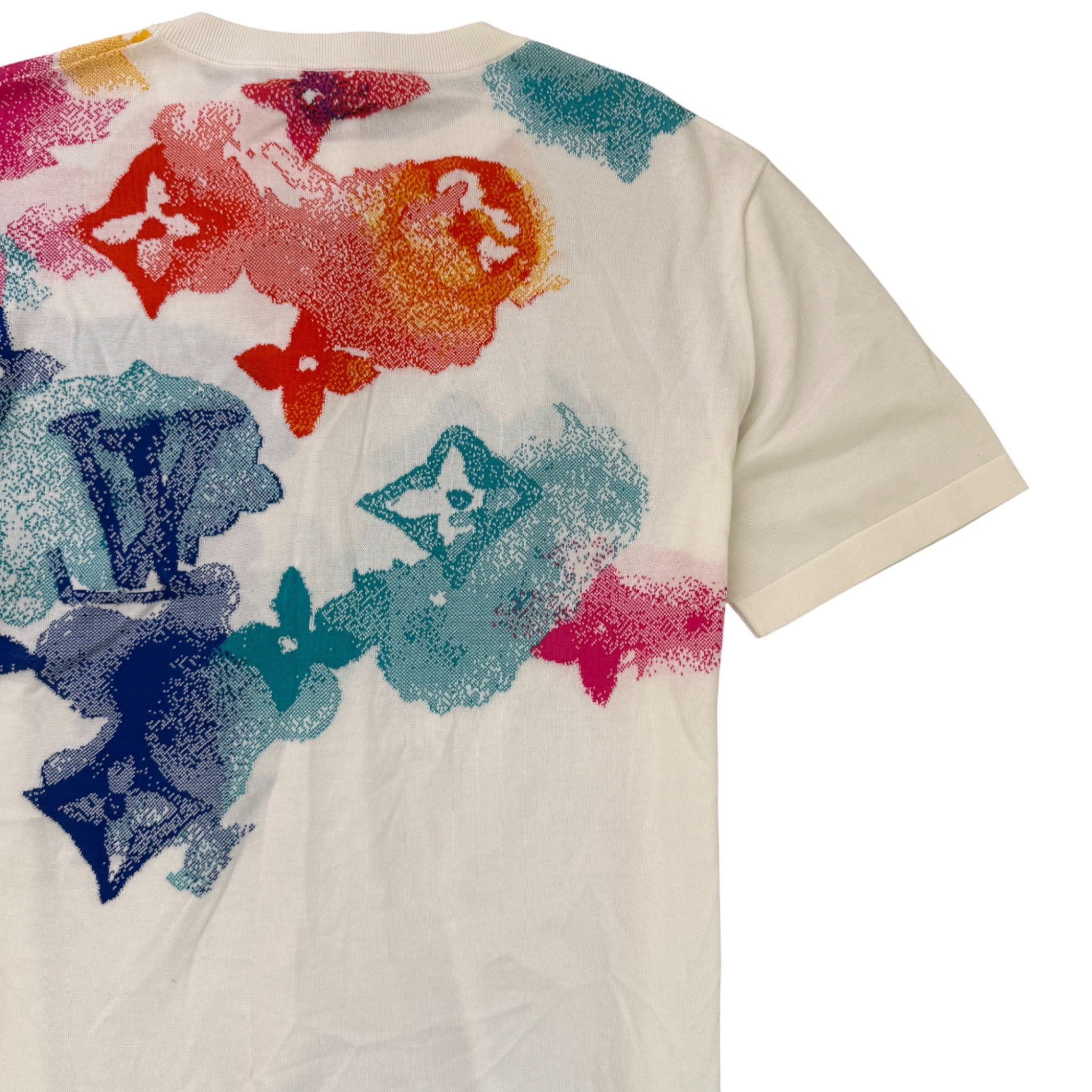 Men's Watercolor Monogram T-Shirt White Size L