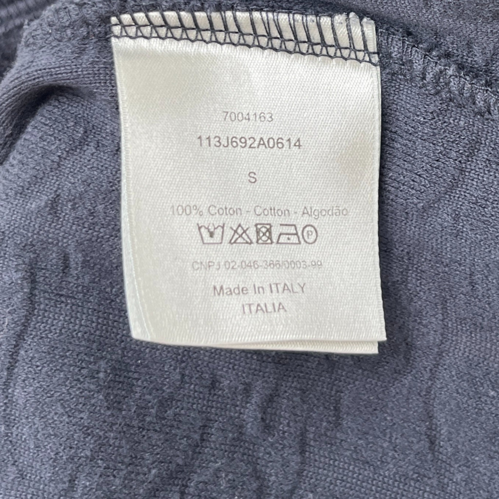 Men's Oblique T-Shirt Navy Size S