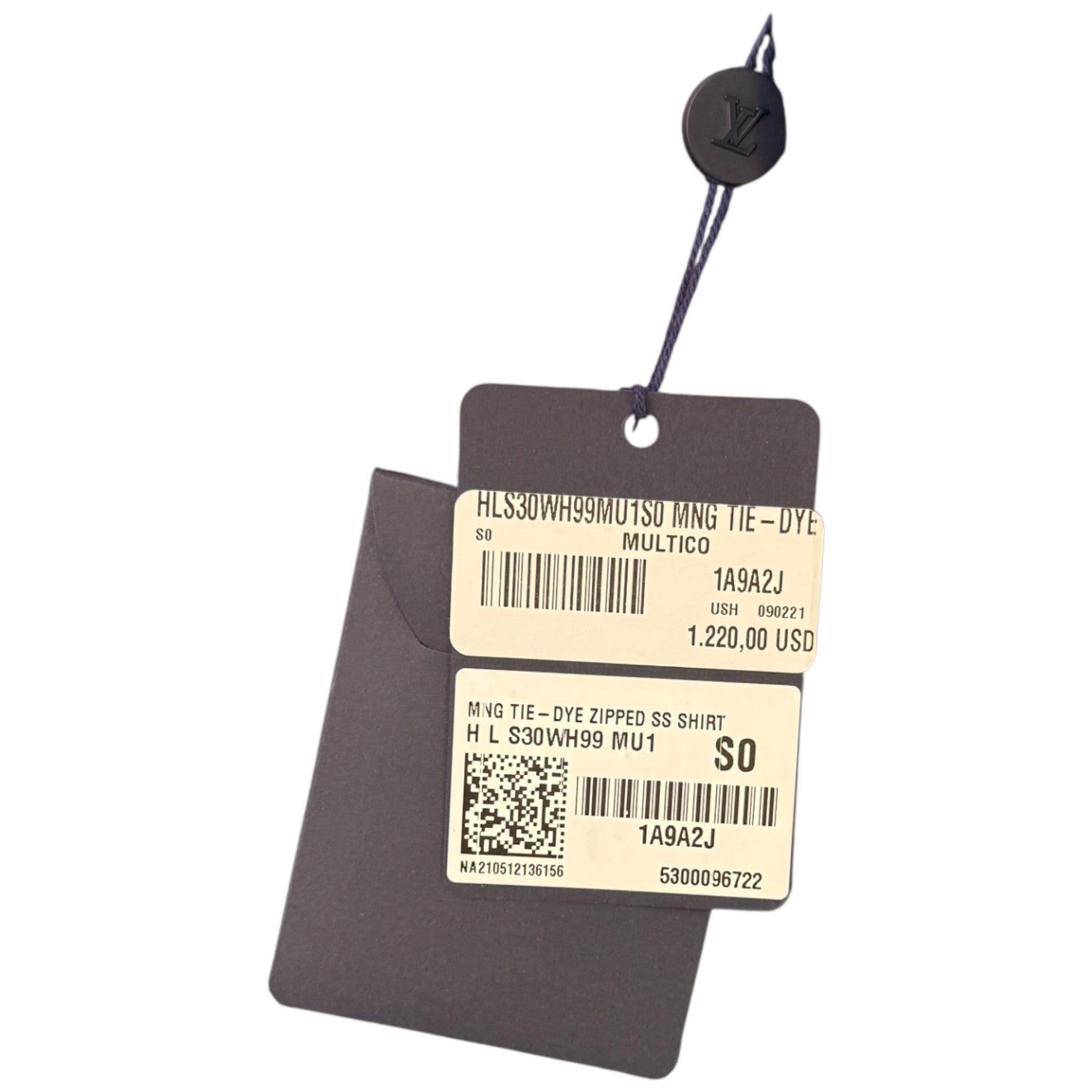 Men's Monogram Print OverShirt Black Size S