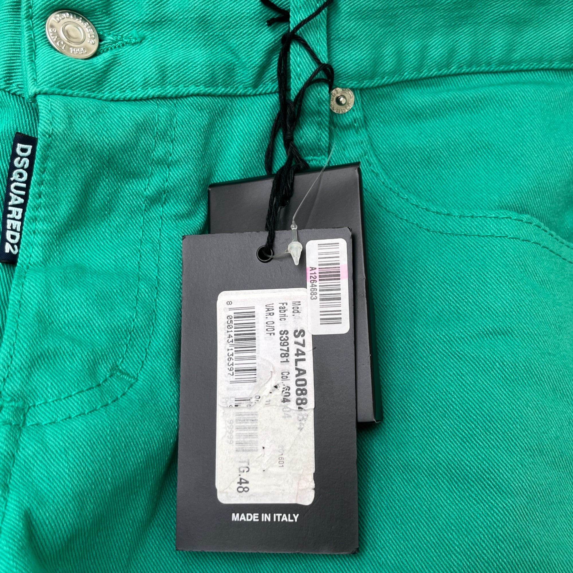Men's Slim Jeans Green Size IT 48 / UK 32
