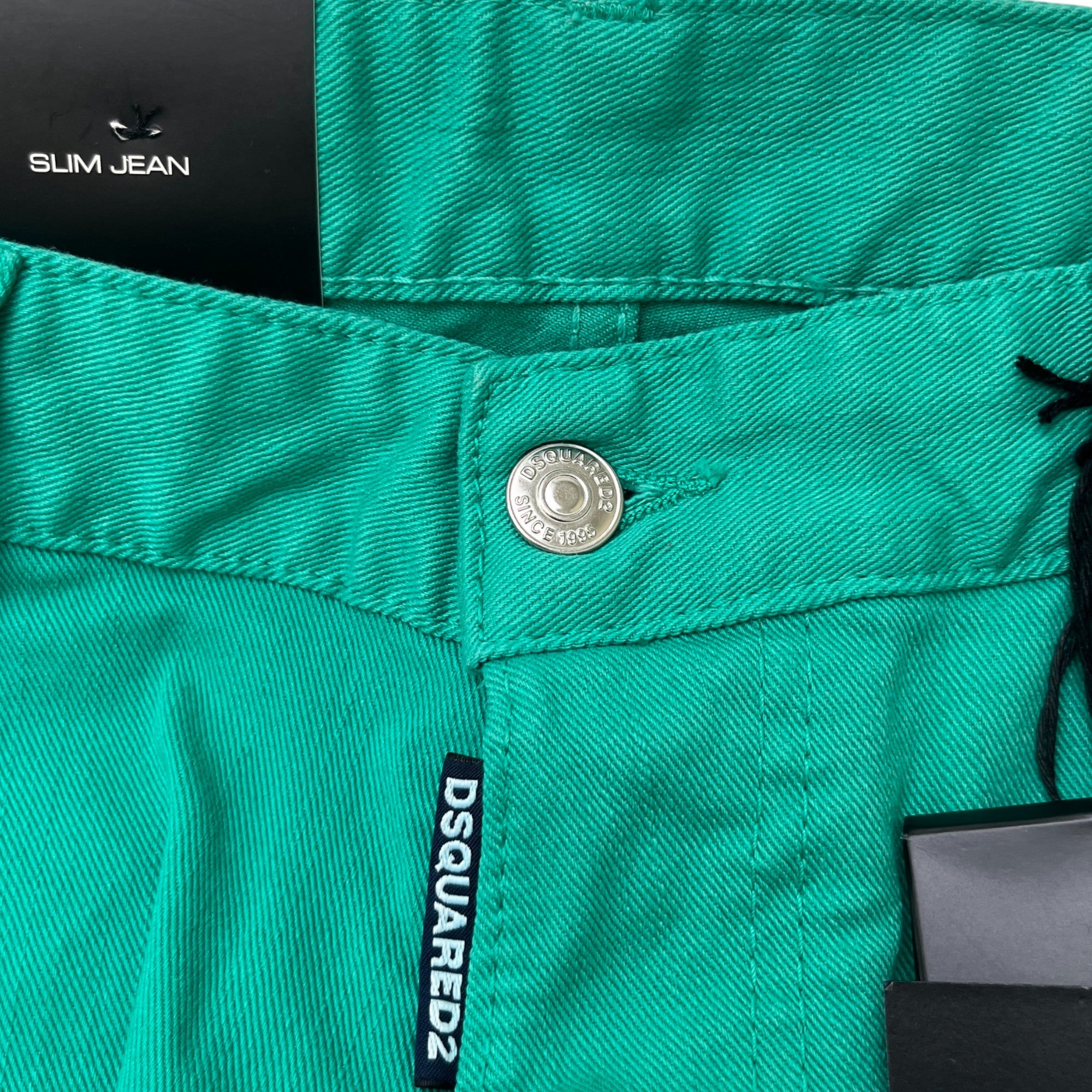 Men's Slim Jeans Green Size IT 48 / UK 32