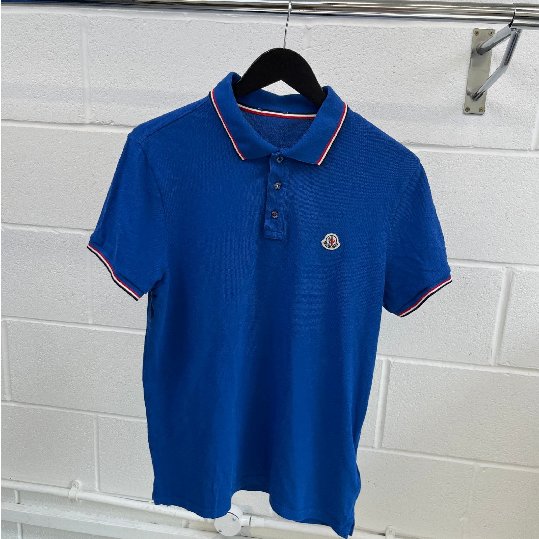 Men's Maglia Polo Shirt Blue Size L