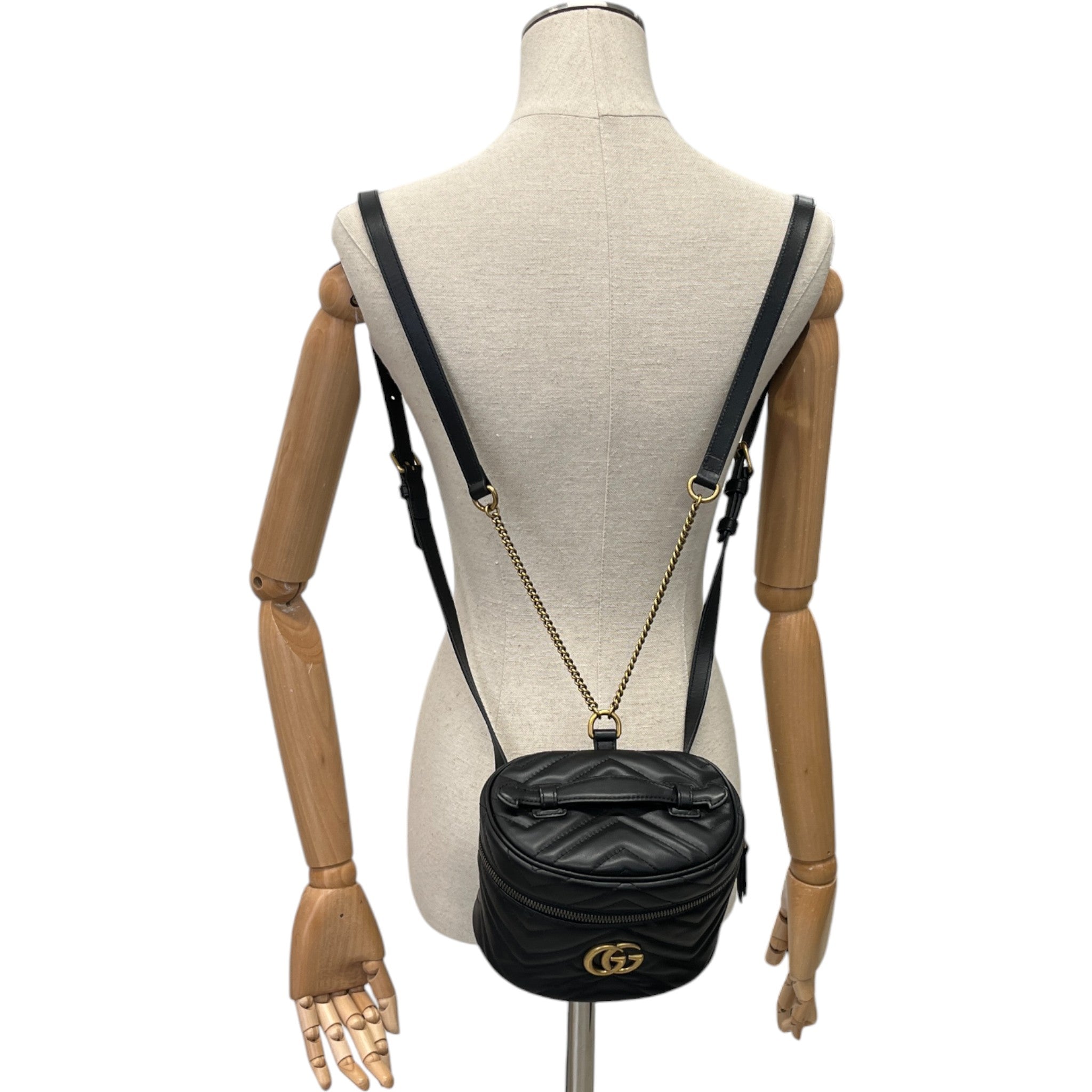 Women's Gg Marmont Backpack Black