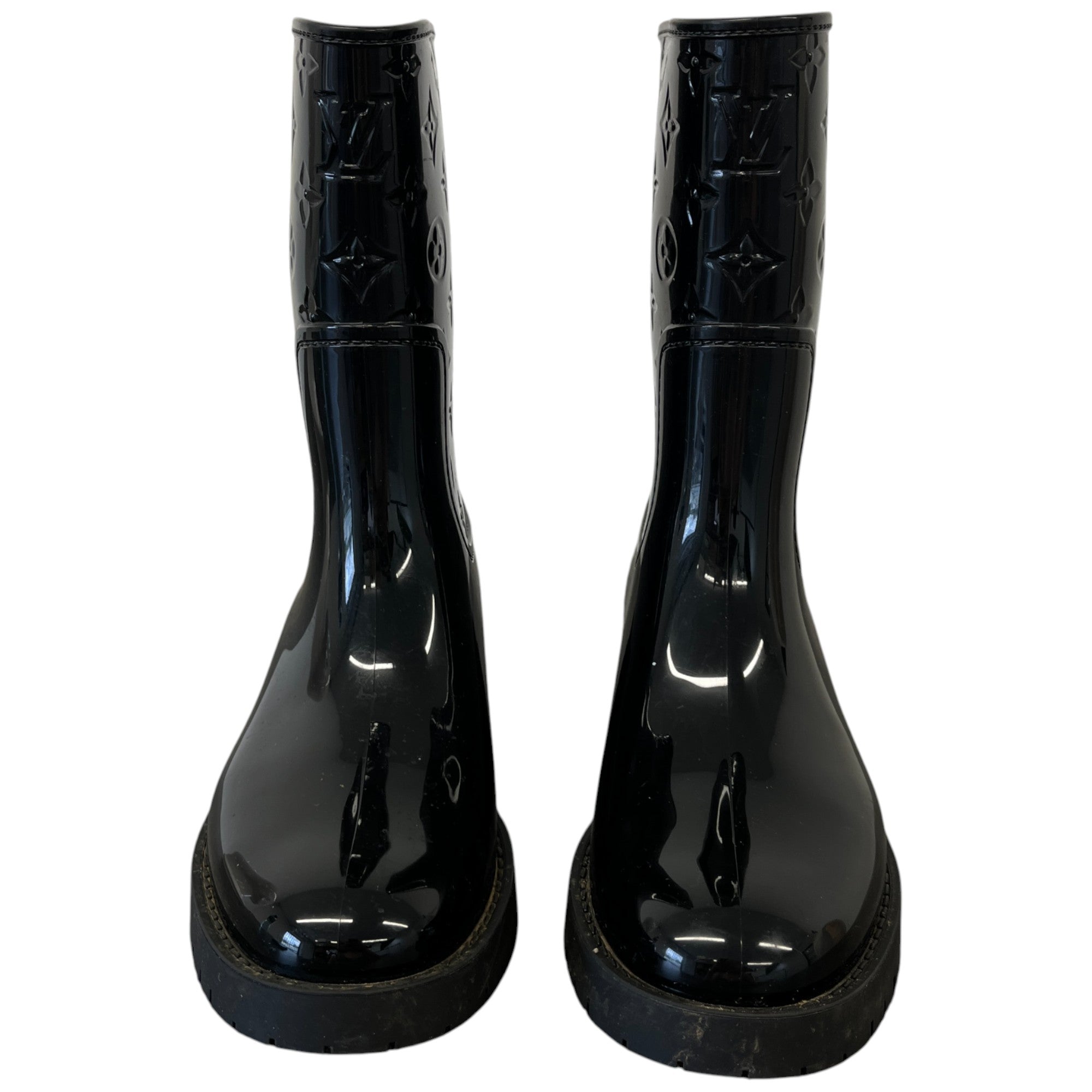 Women's Drops Flat Half Wellies Black Size EU 39 / UK 6