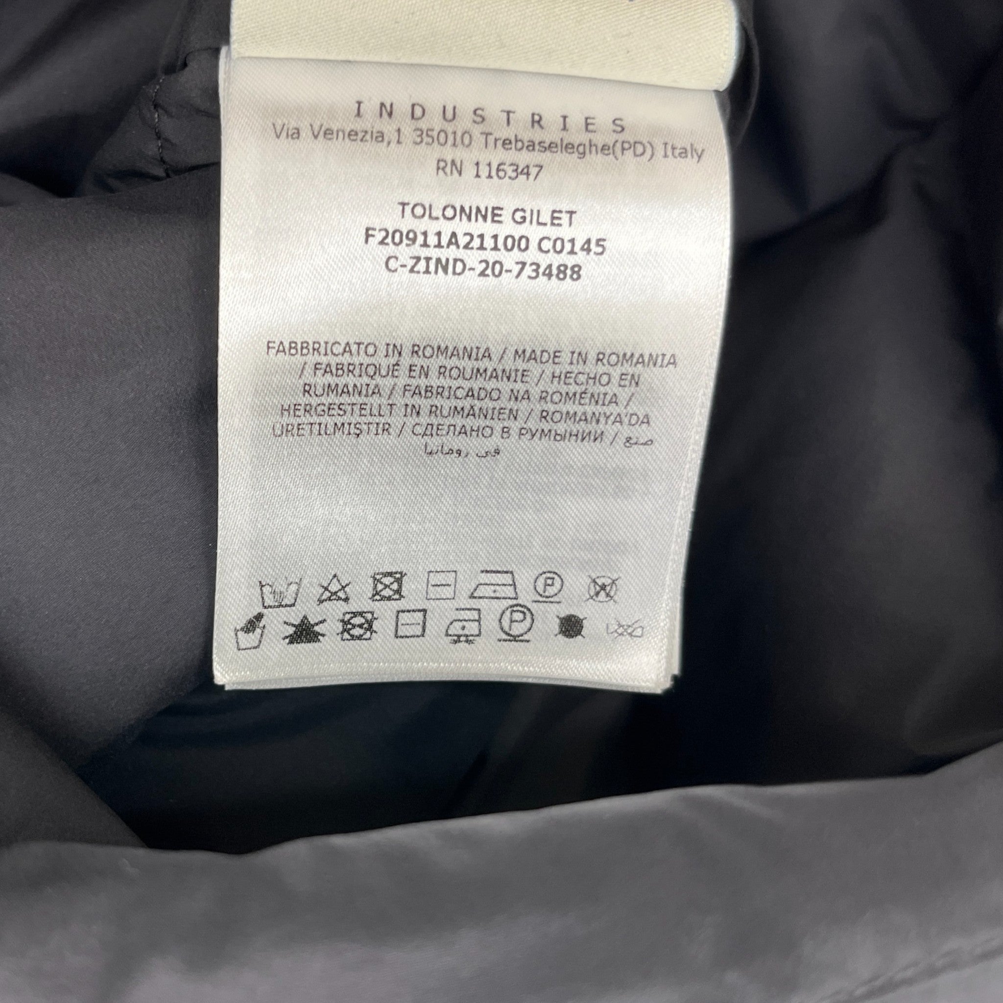 Men's Tolonne Gilet Black Size 3 / L