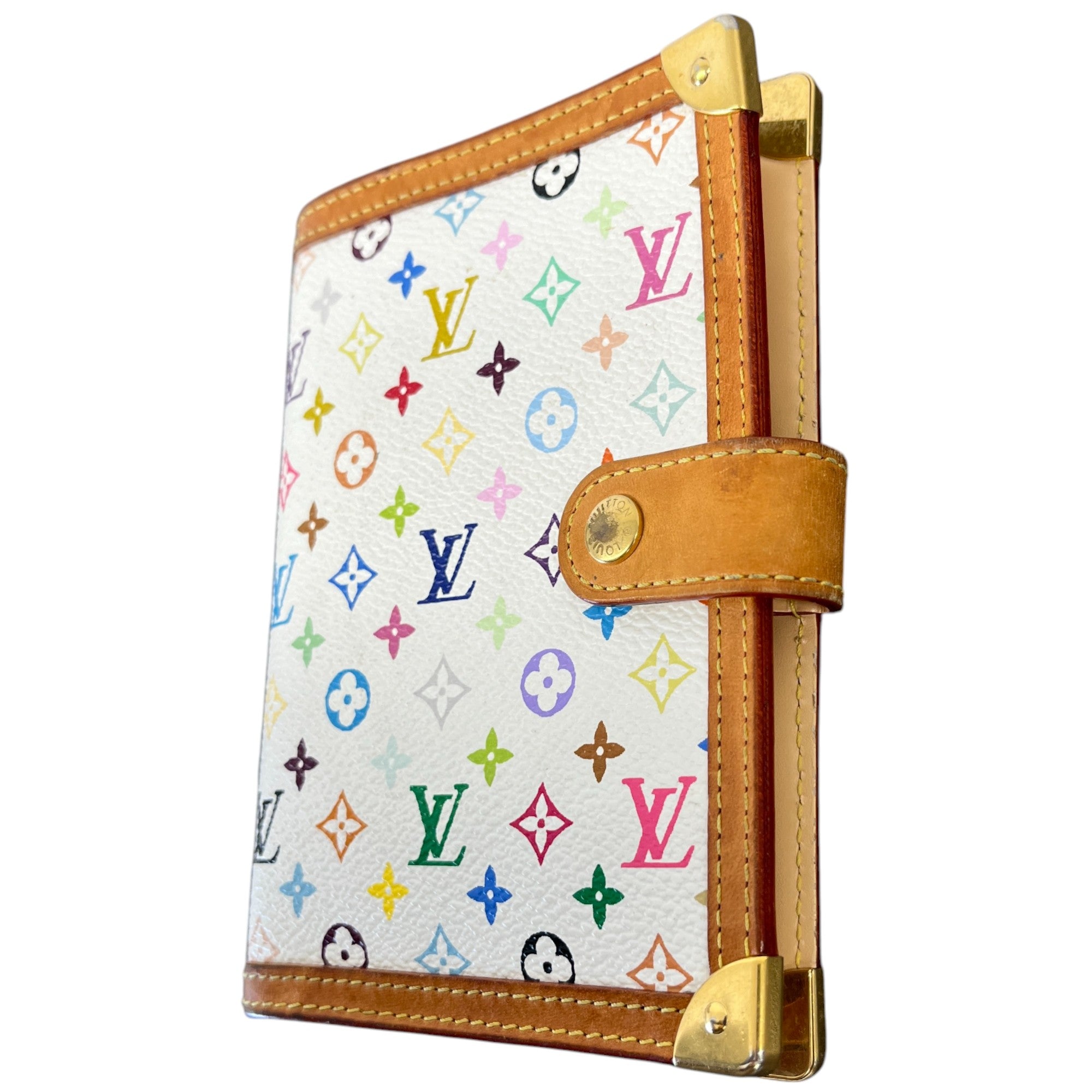 Women's Multi Colour Monogram Agenda Notebook White