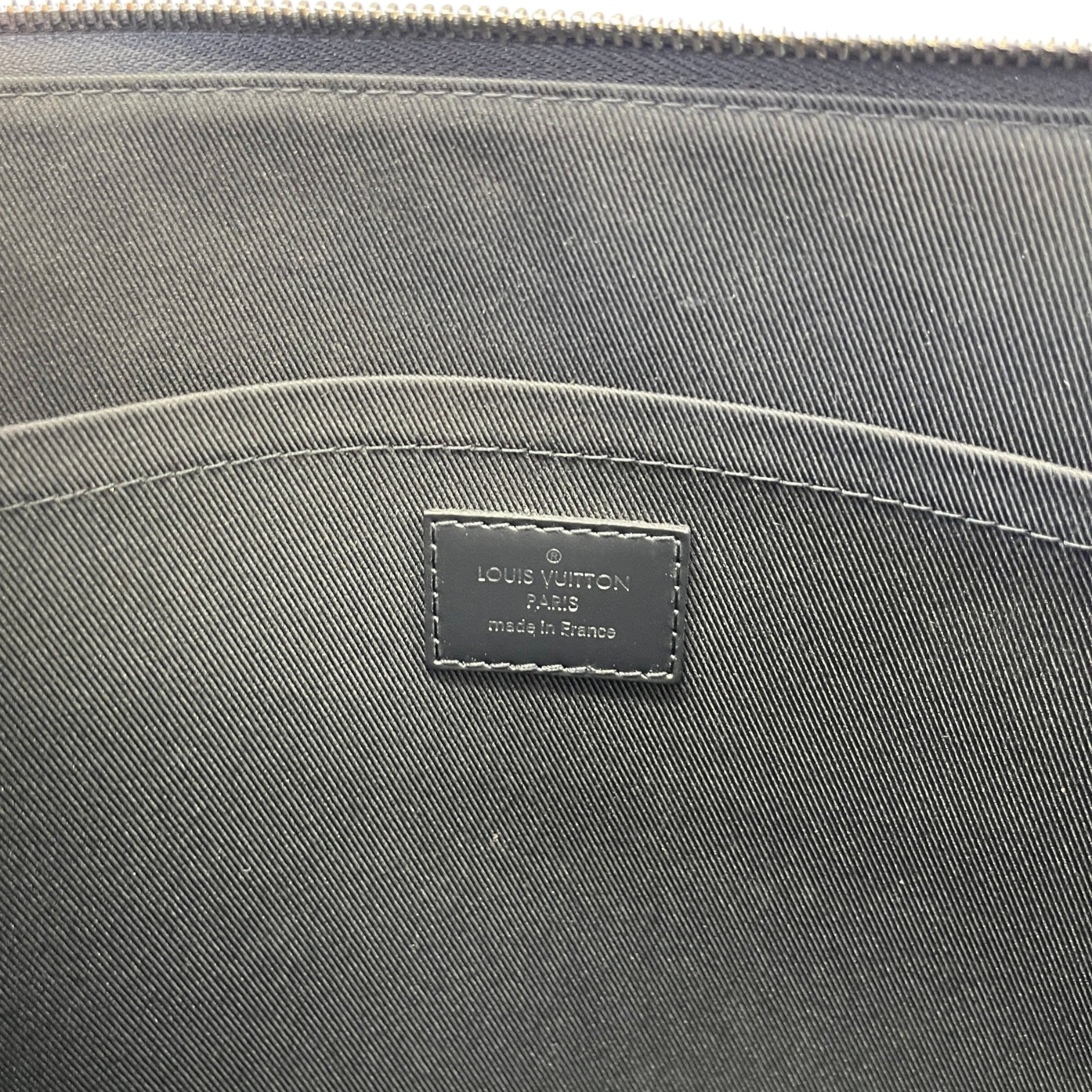 Men's Damier Graphite Pochette Jour Pouch Black