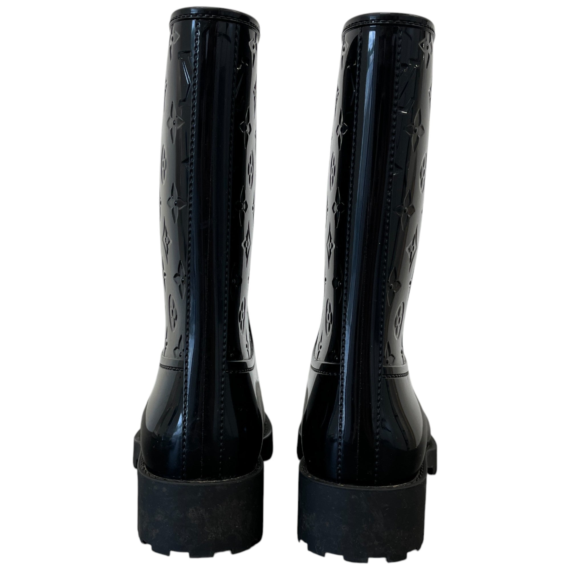 Women's Drops Flat Half Wellies Black Size EU 39 / UK 6