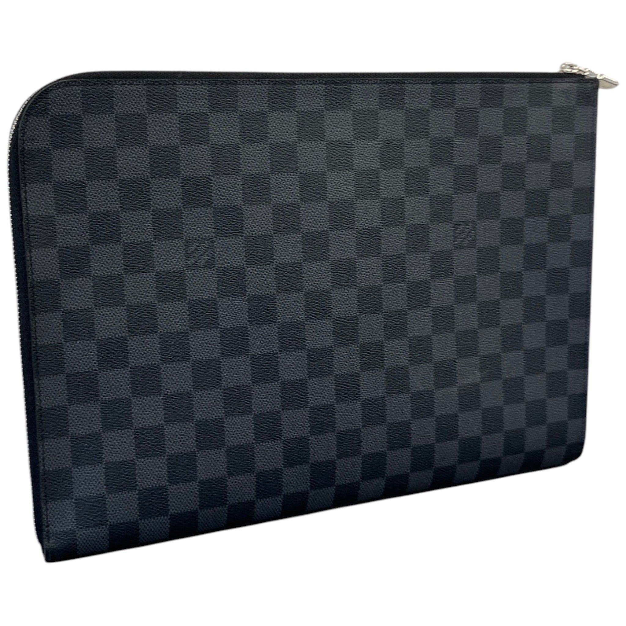 Men's Damier Graphite Pochette Jour Pouch Black
