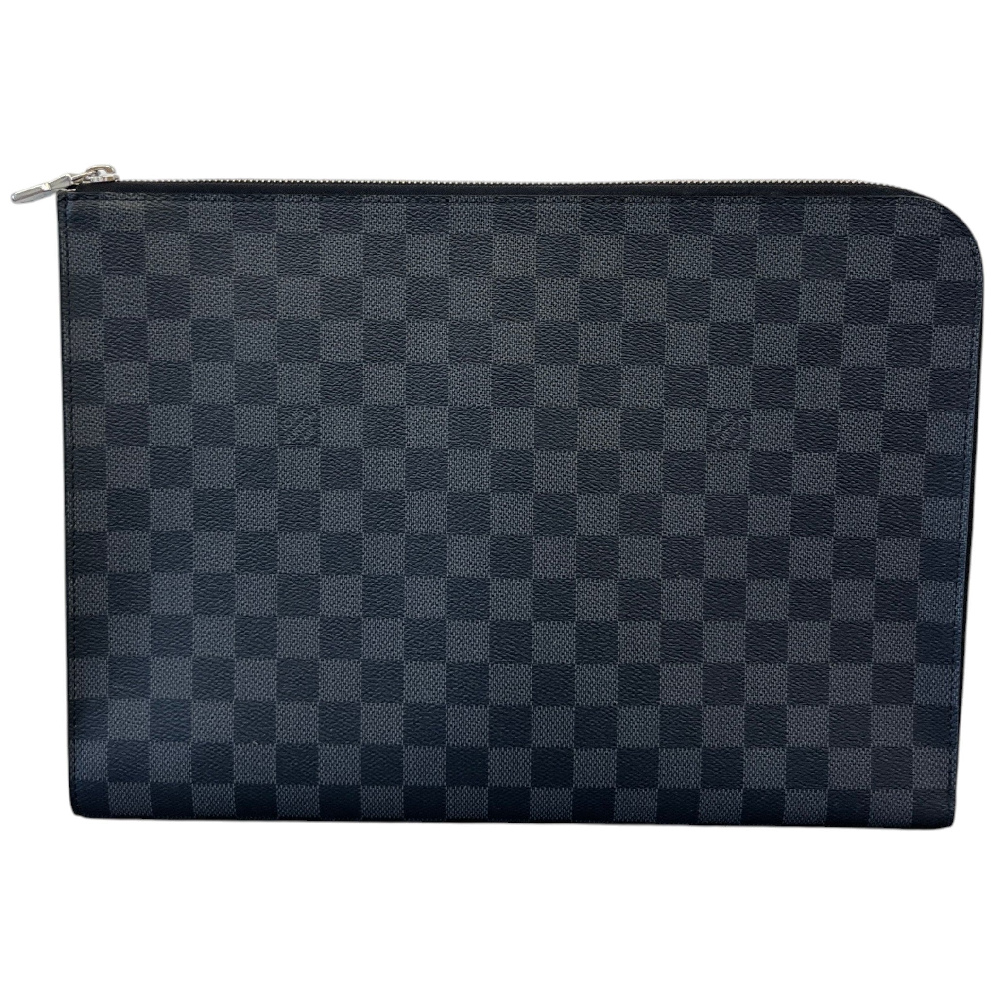 Men's Damier Graphite Pochette Jour Pouch Black