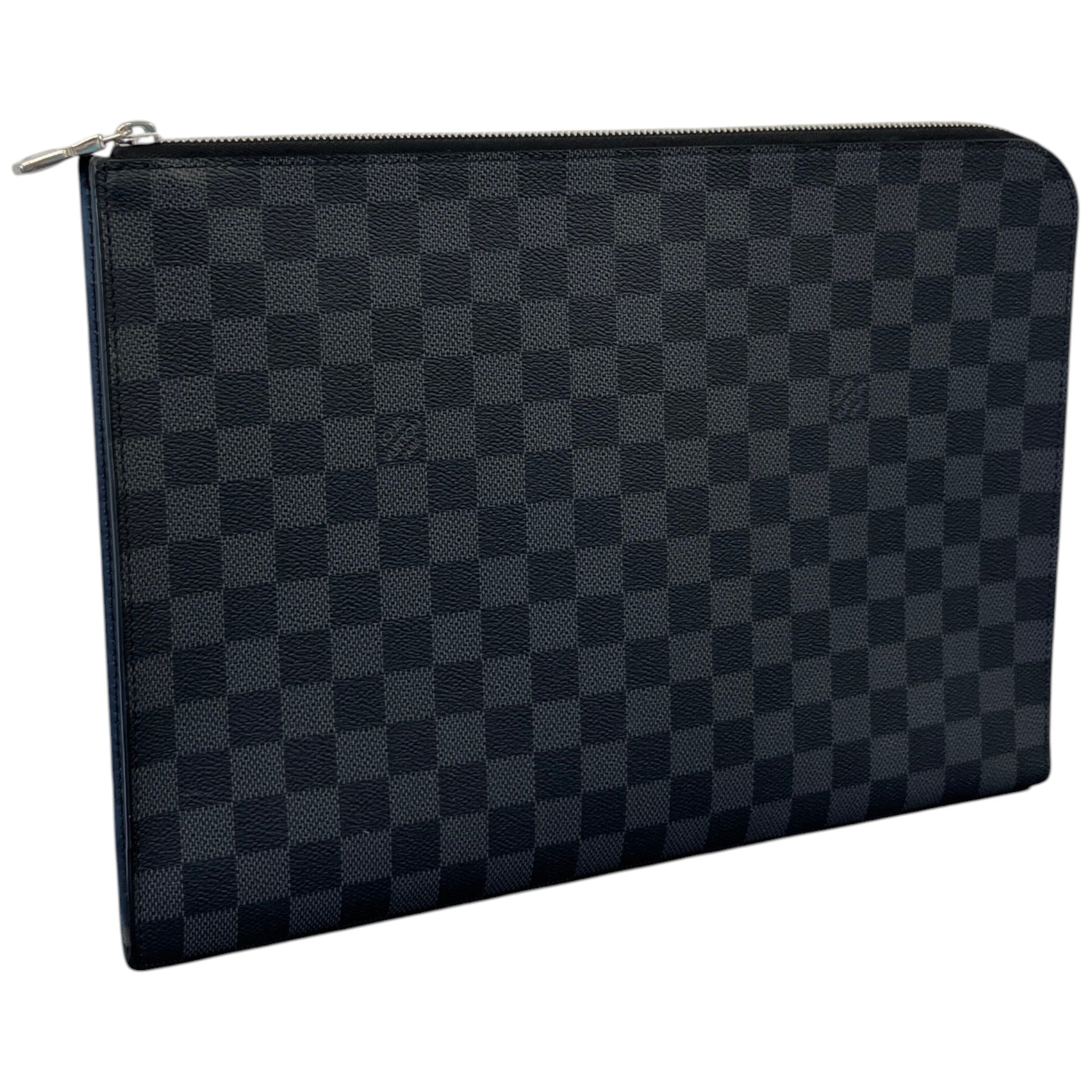 Men's Damier Graphite Pochette Jour Pouch Black