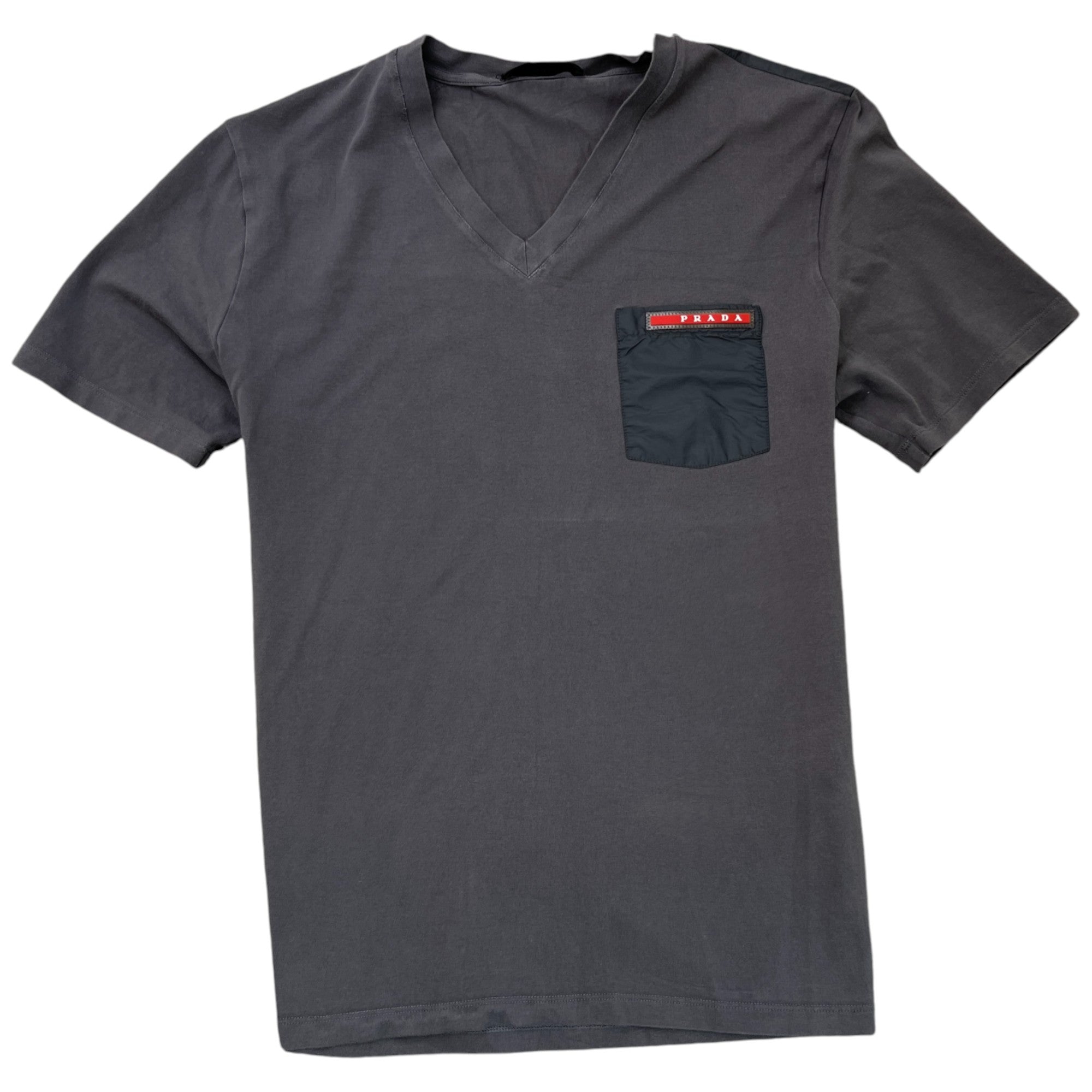 Men's Linear Rosa Logo T-Shirt Grey Size M