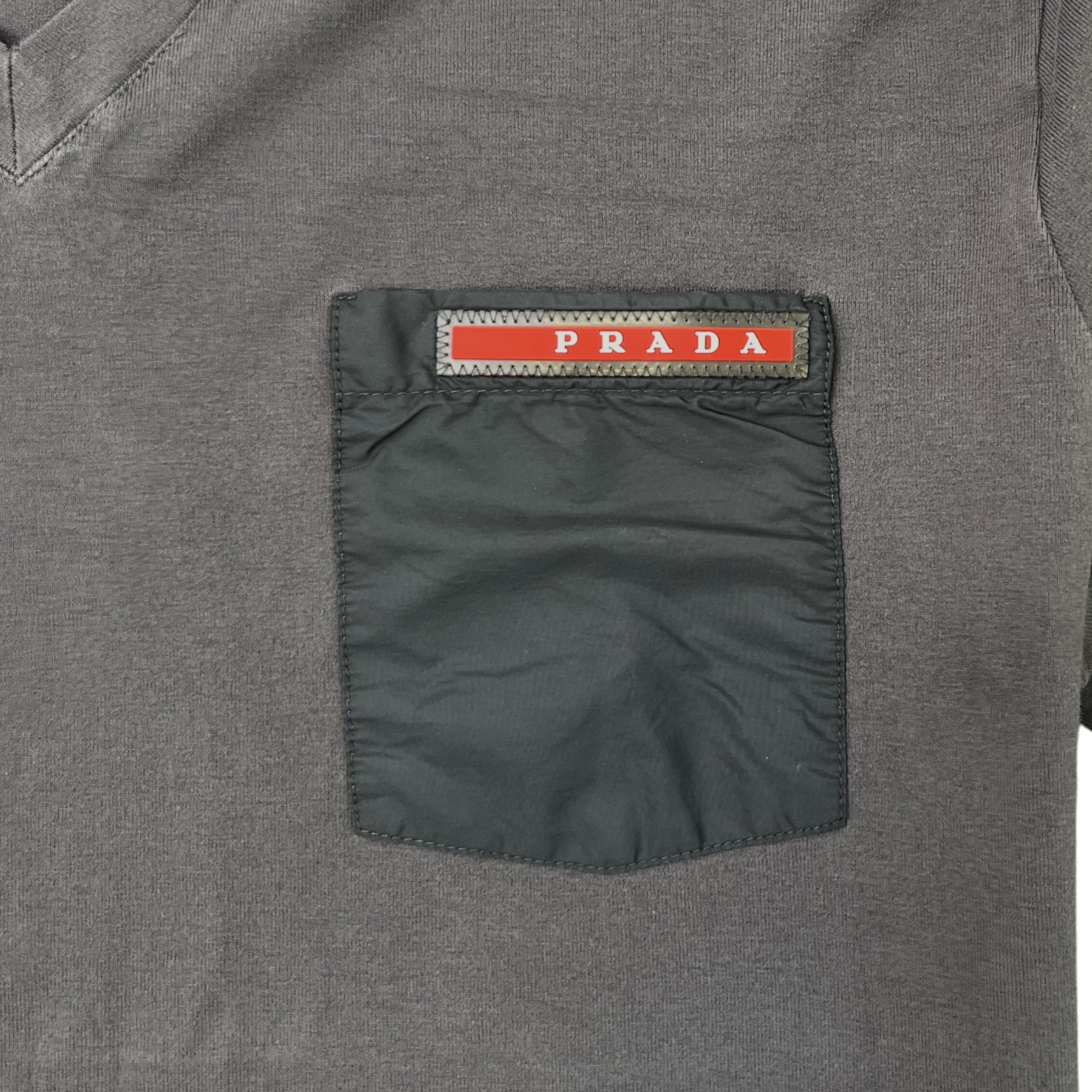 Men's Linear Rosa Logo T-Shirt Grey Size M