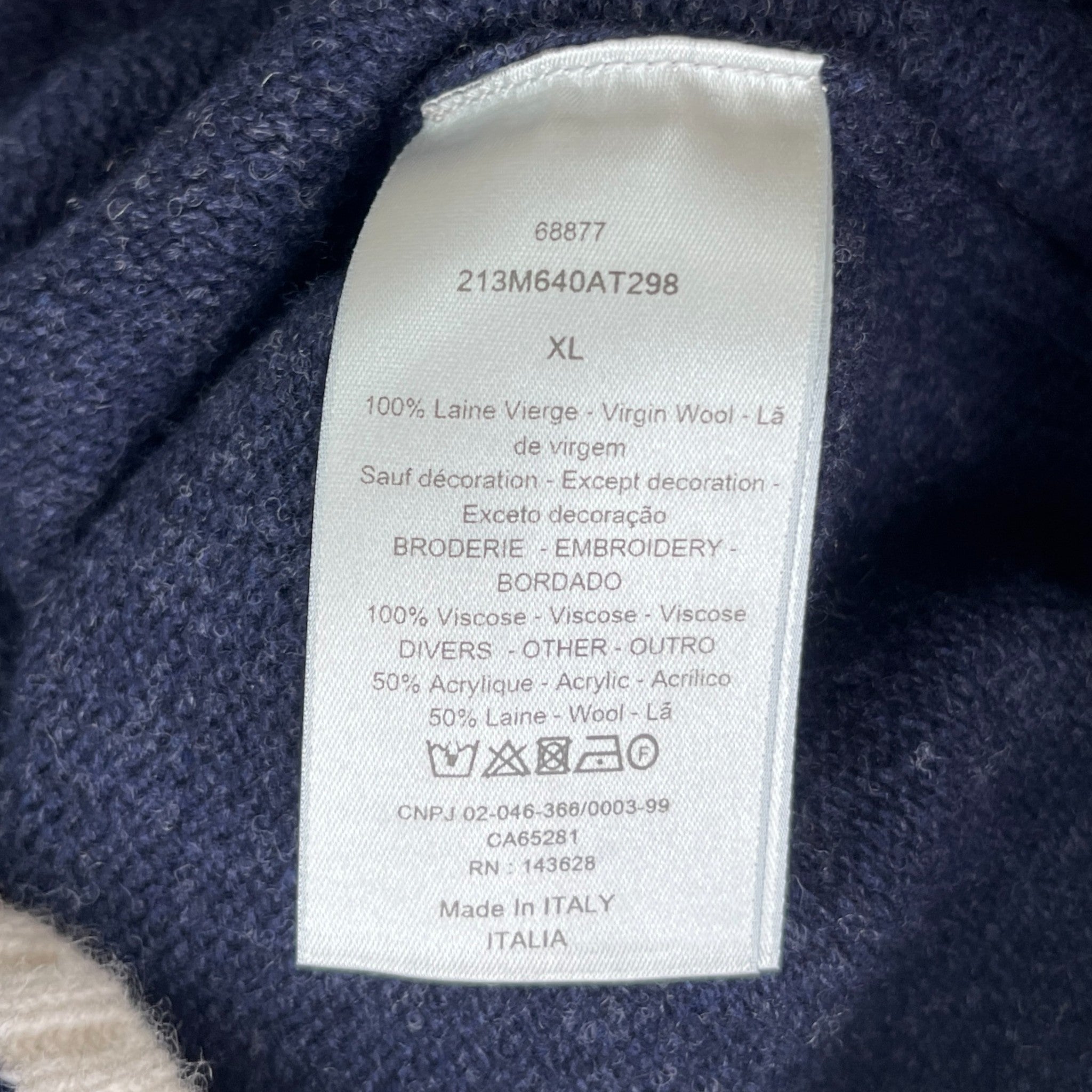 Men's Artelier Jumper Navy Size XL