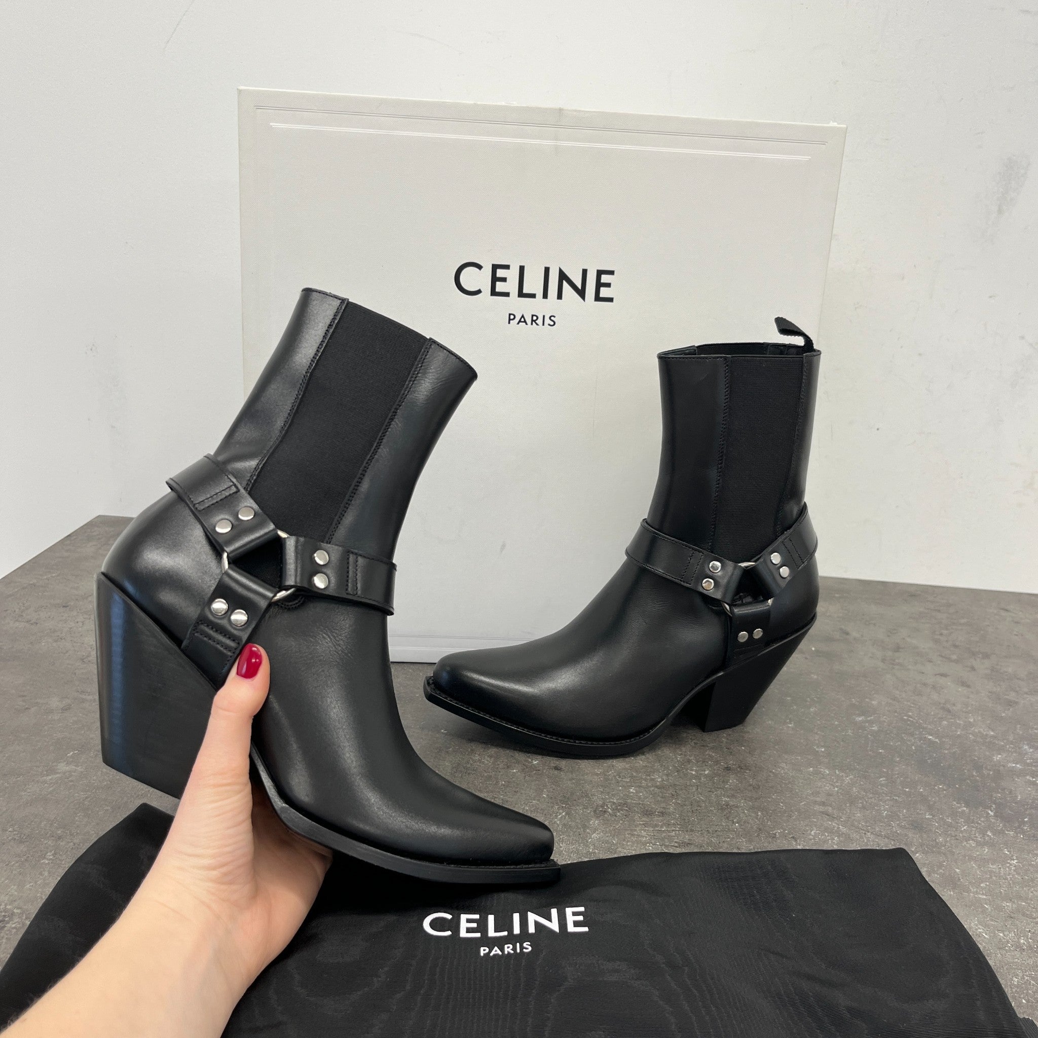 Women's Berlin Calfskin Boots Black Size EU 35 / UK 2