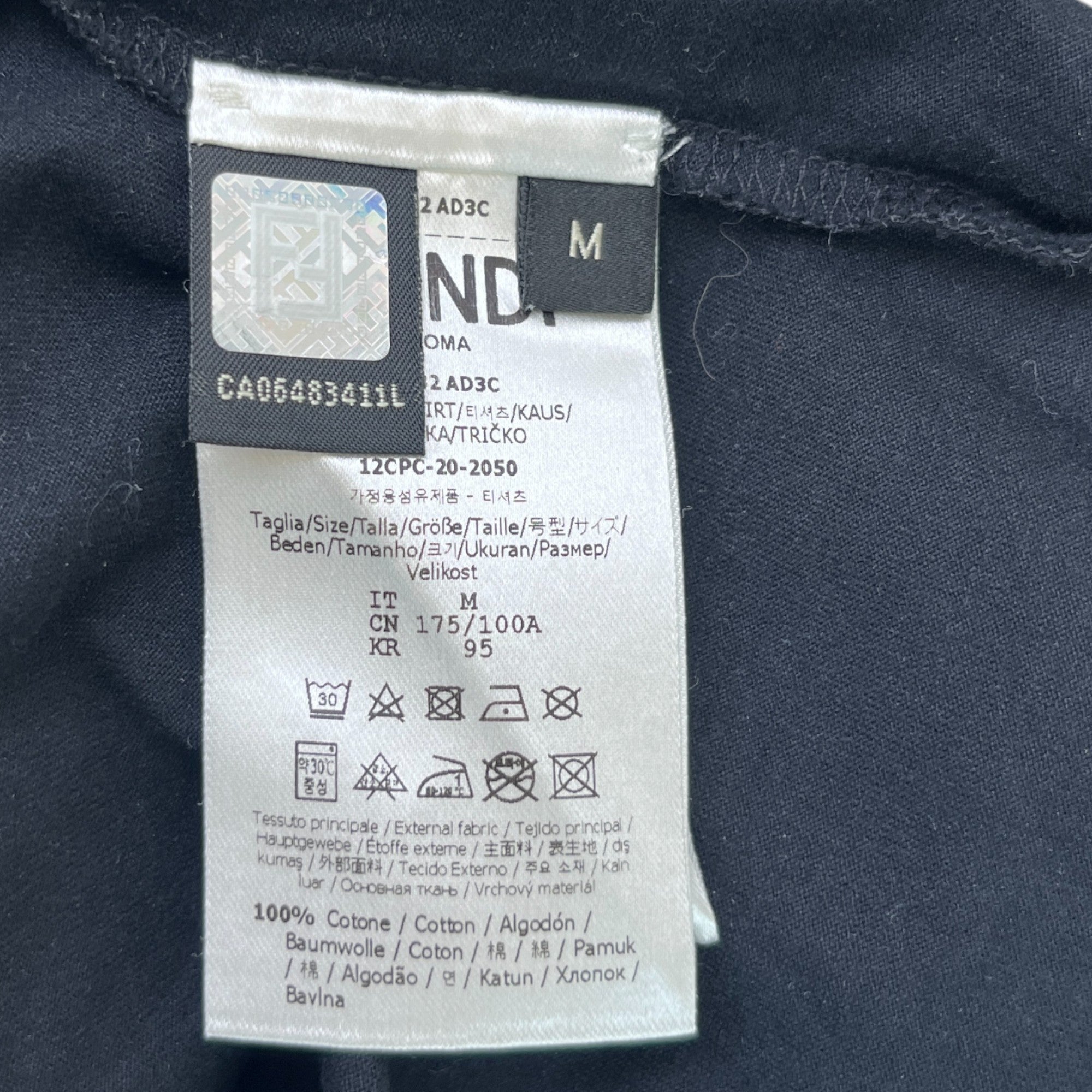 Men's Ff Print T-Shirt Black Size M