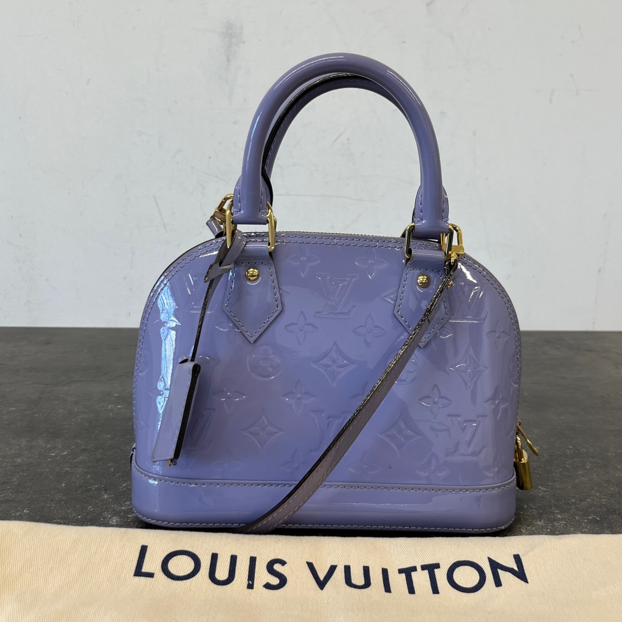 Women's Monogram Vernis Alma Bb Bag Purple