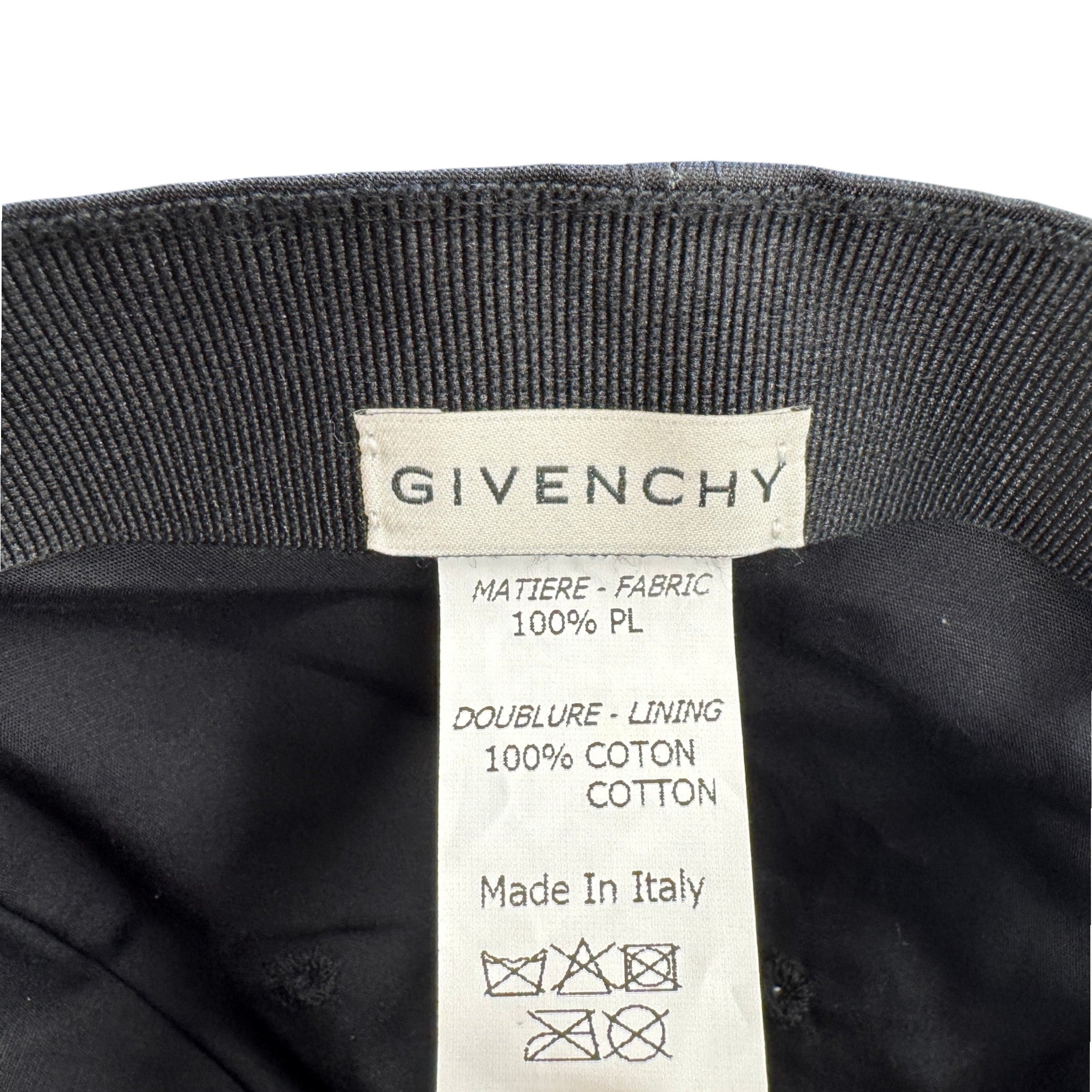 Men's Logo Print Cap Black