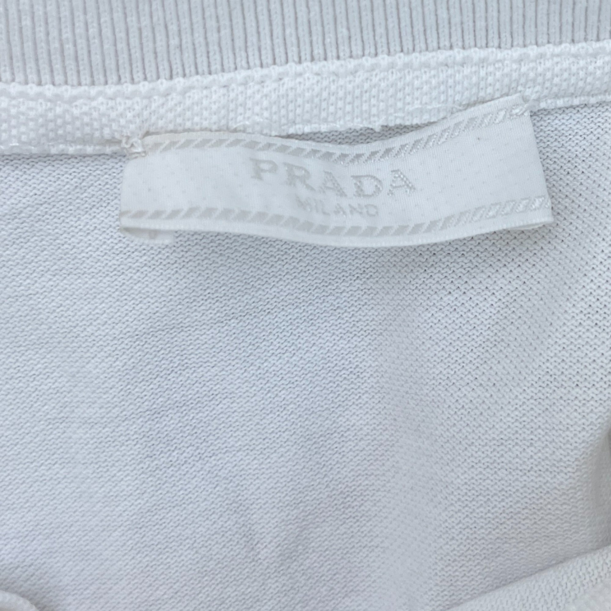 Men's Linear Rosa Logo Polo Shirt White Size M