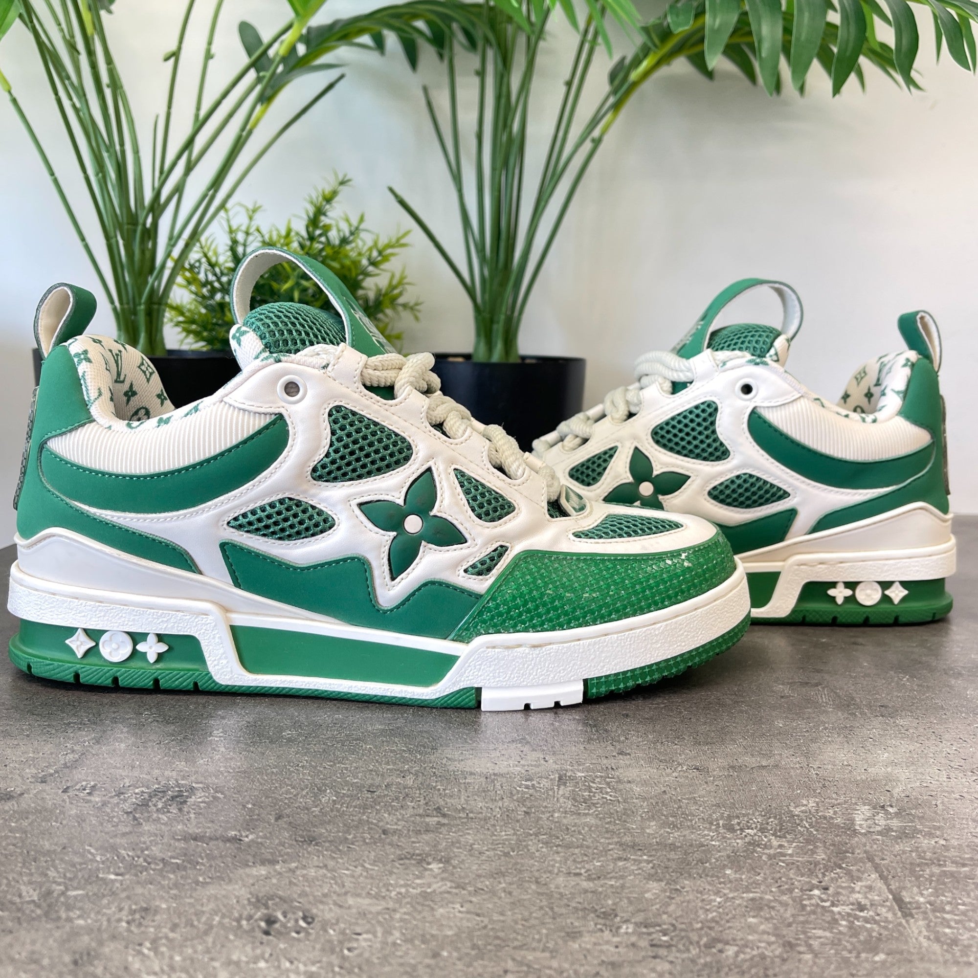 Men's Skate Low Trainers Green Size EU 40.5 / UK 6.5