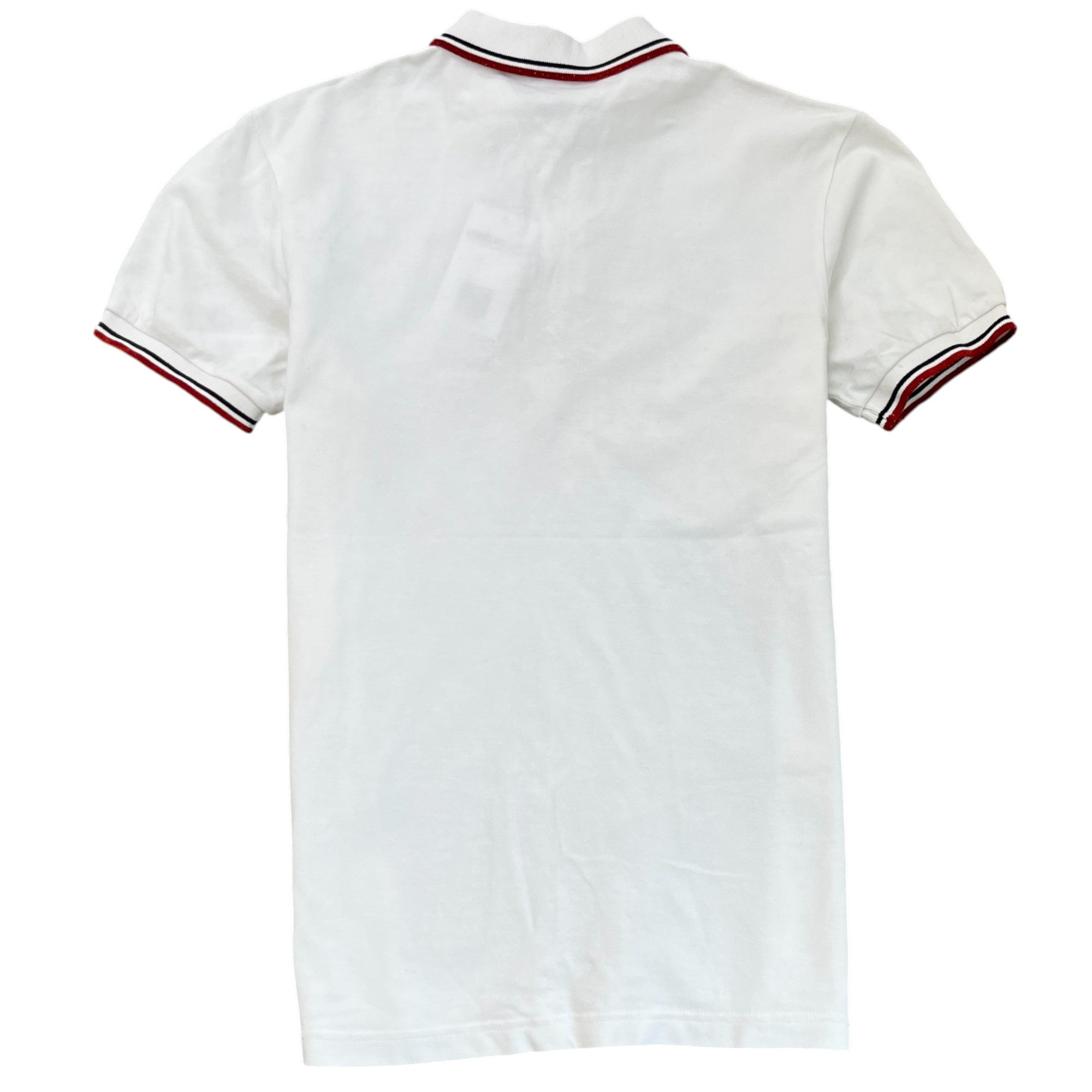 Men's Linear Rosa Logo Polo Shirt White Size M