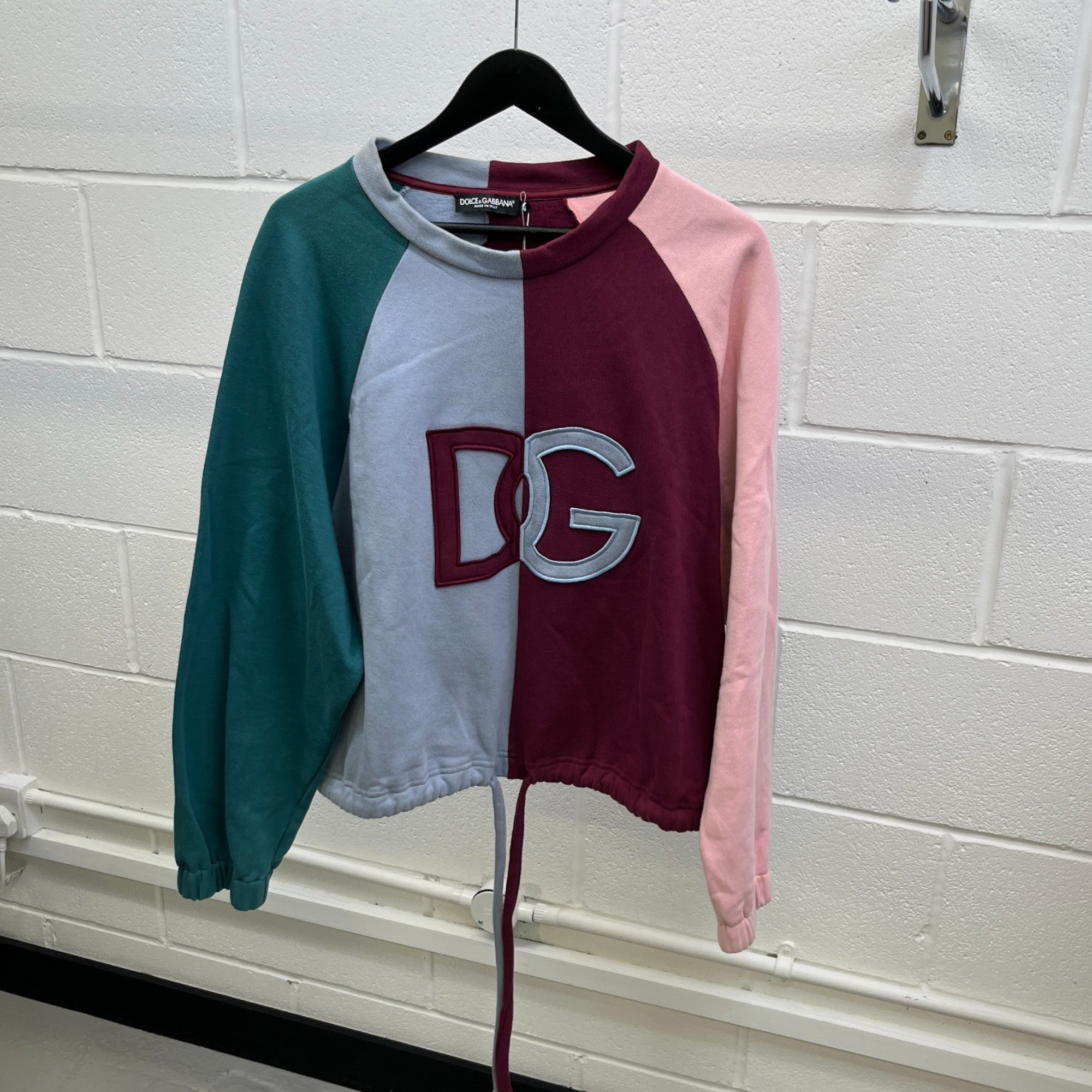 Women's Drawstring Colourblock Sweatshirt Multi-Coloured Size IT 44 / UK XS