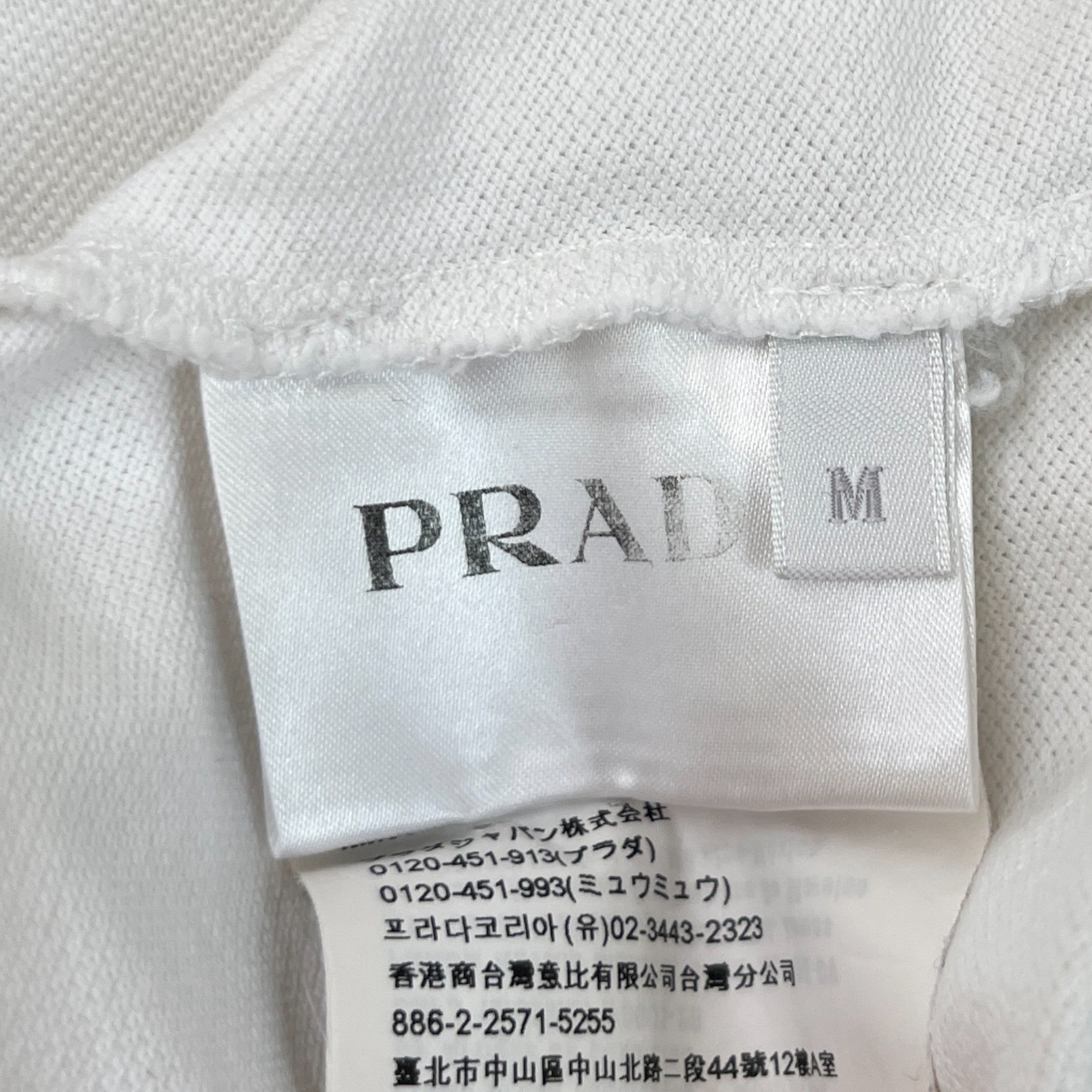 Men's Linear Rosa Logo Polo Shirt White Size M