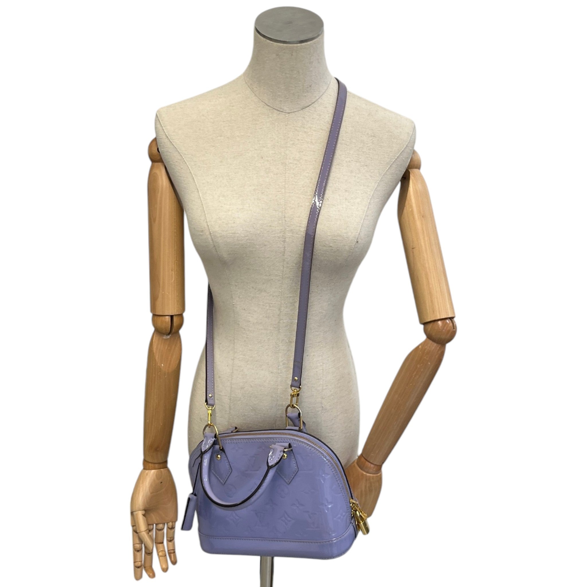 Women's Monogram Vernis Alma Bb Bag Purple