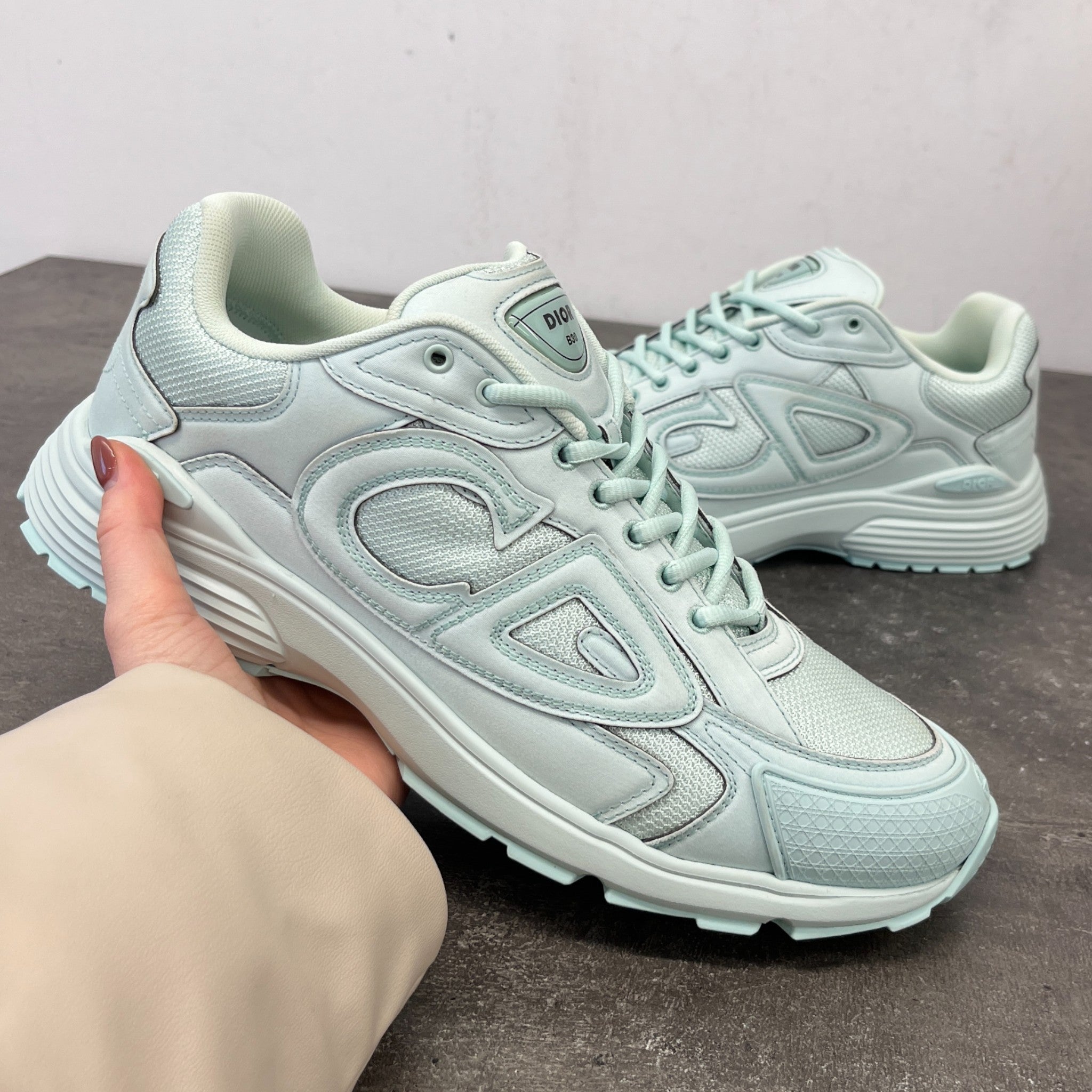 Men's B30 X Stone Island Low Trainers Green Size EU 43 / UK 9