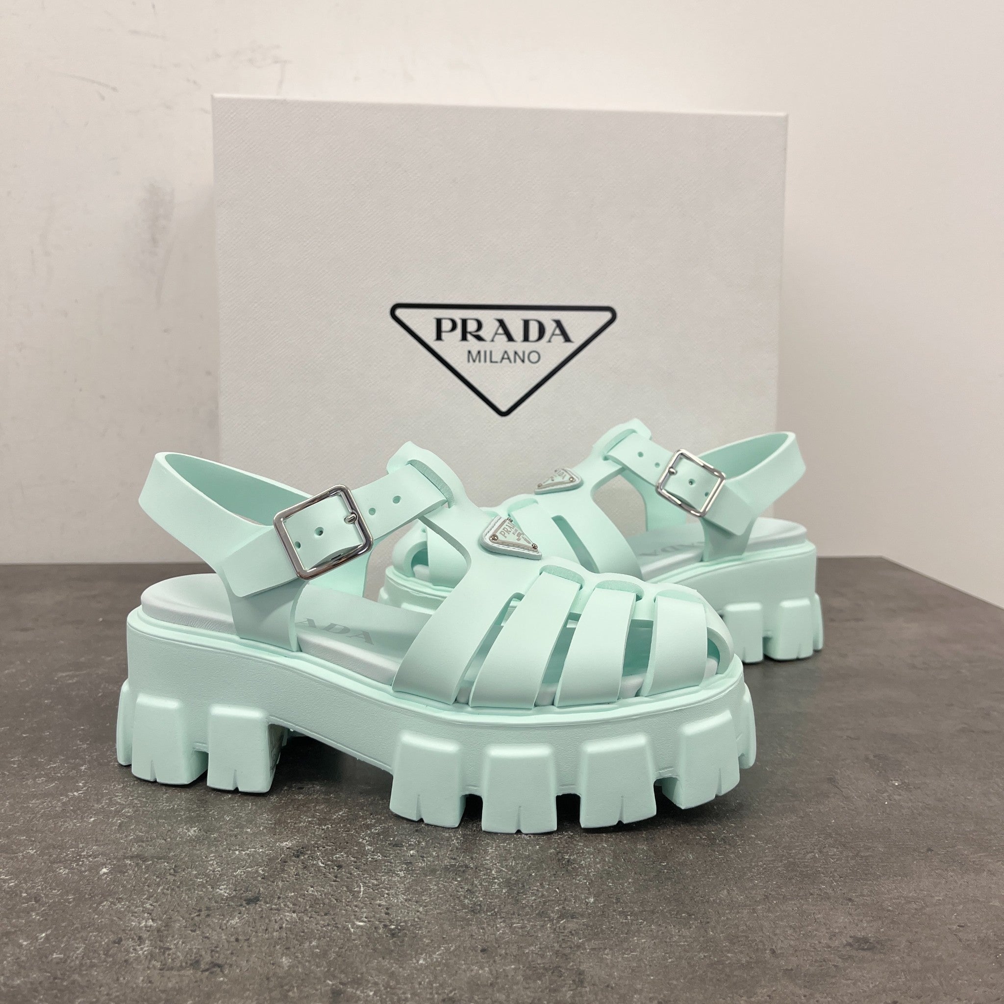 Women's Monolith Caged Sandals Green Size EU 35 / UK 2