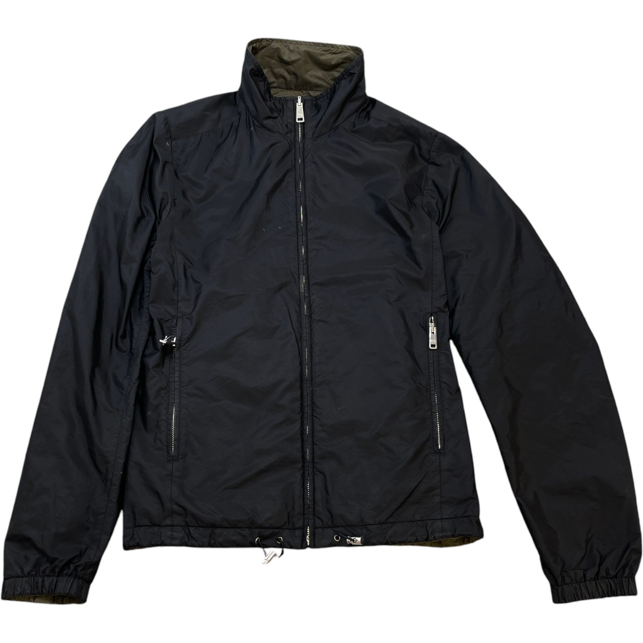 Men's Reversible Linea Rosa Windbreaker Black Size IT 48 / M