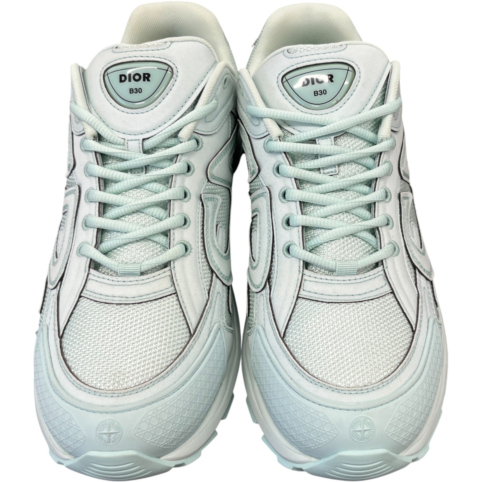 Men's B30 X Stone Island Low Trainers Green Size EU 43 / UK 9