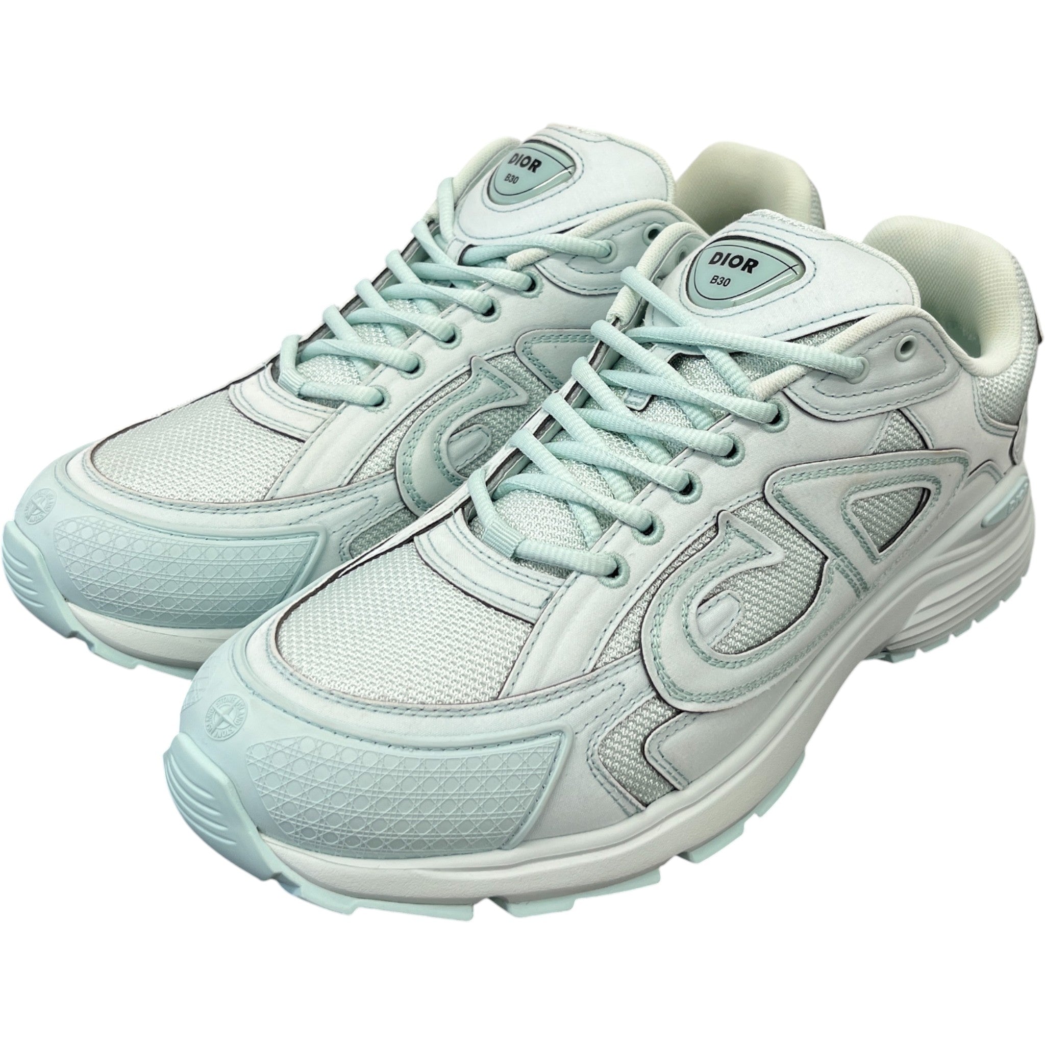 Men's B30 X Stone Island Low Trainers Green Size EU 43 / UK 9