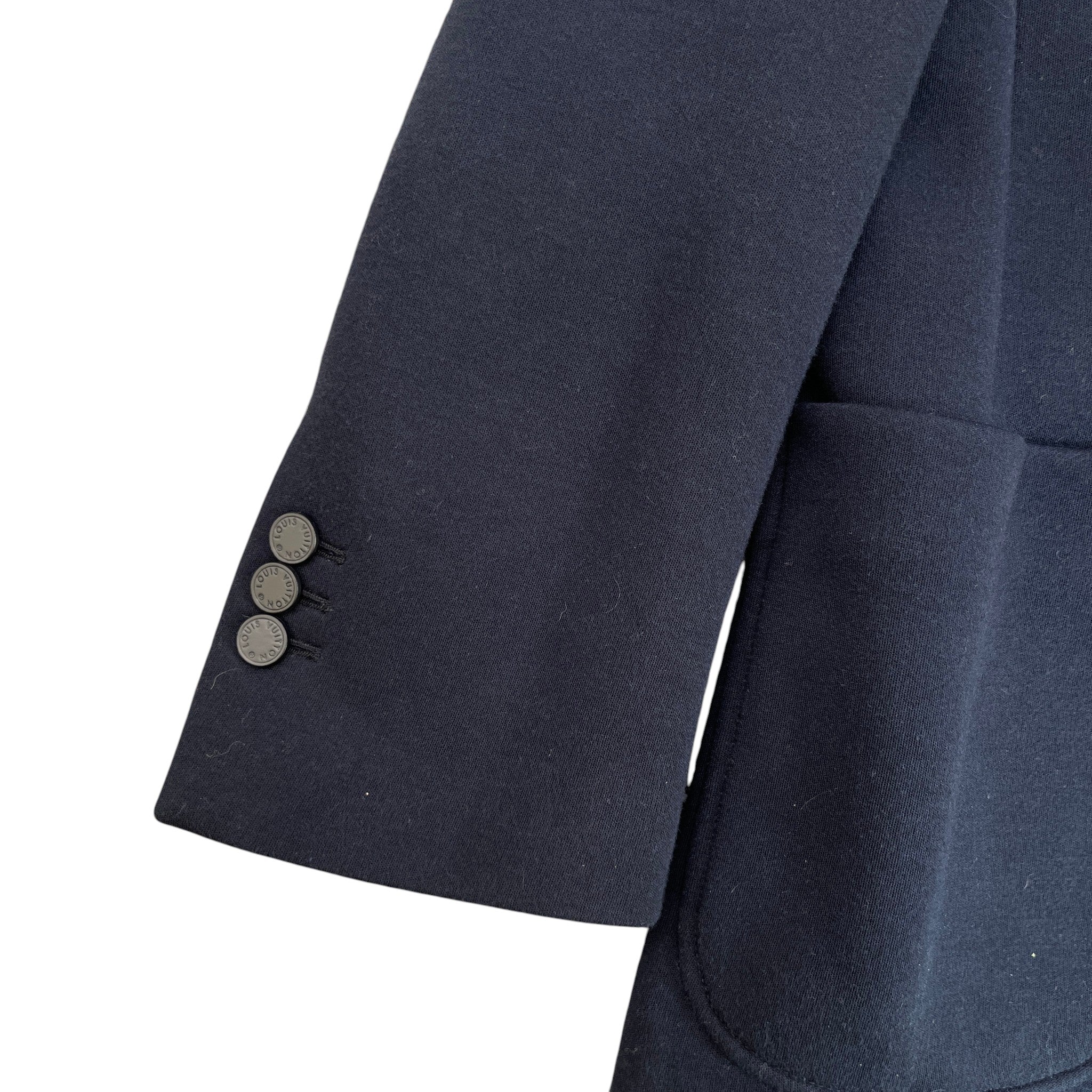 Men's Button Logo Blazer Jacket Navy Size IT 48 / M