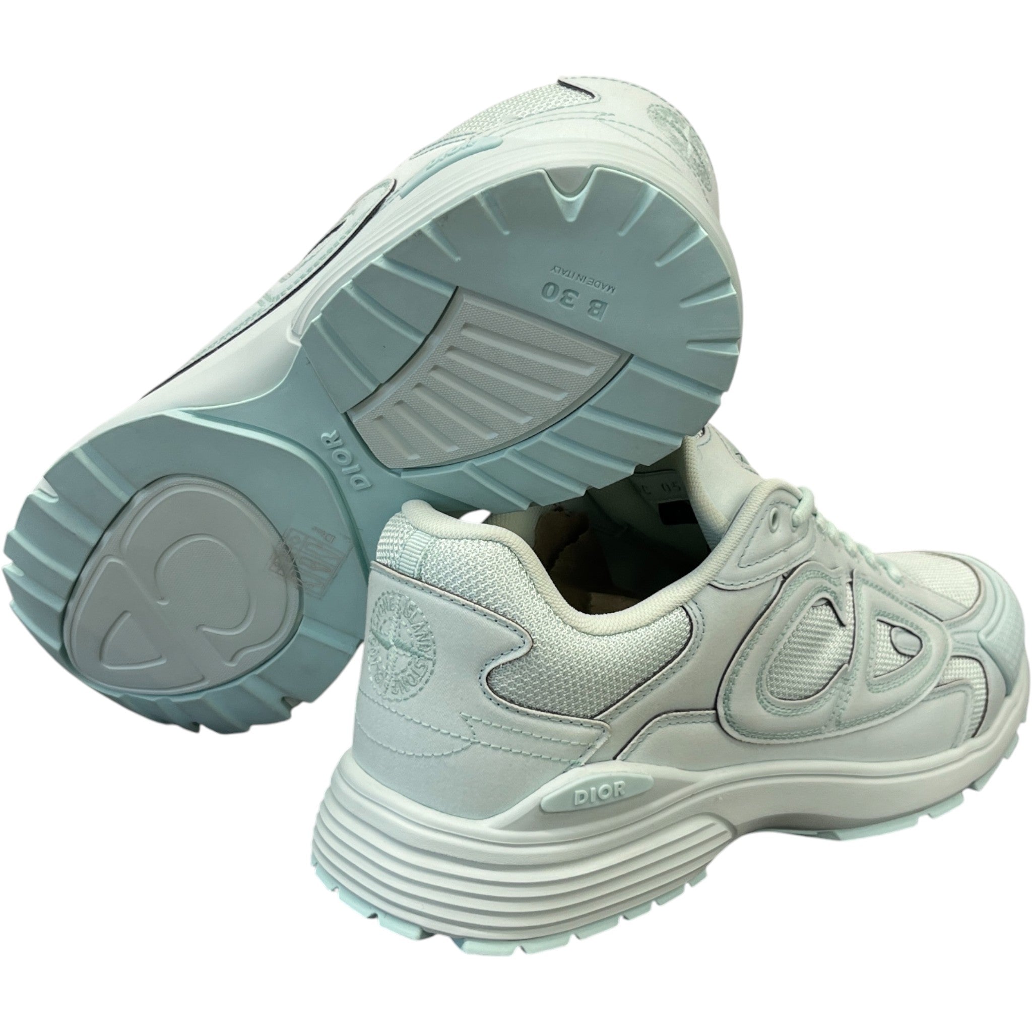 Men's B30 X Stone Island Low Trainers Green Size EU 43 / UK 9