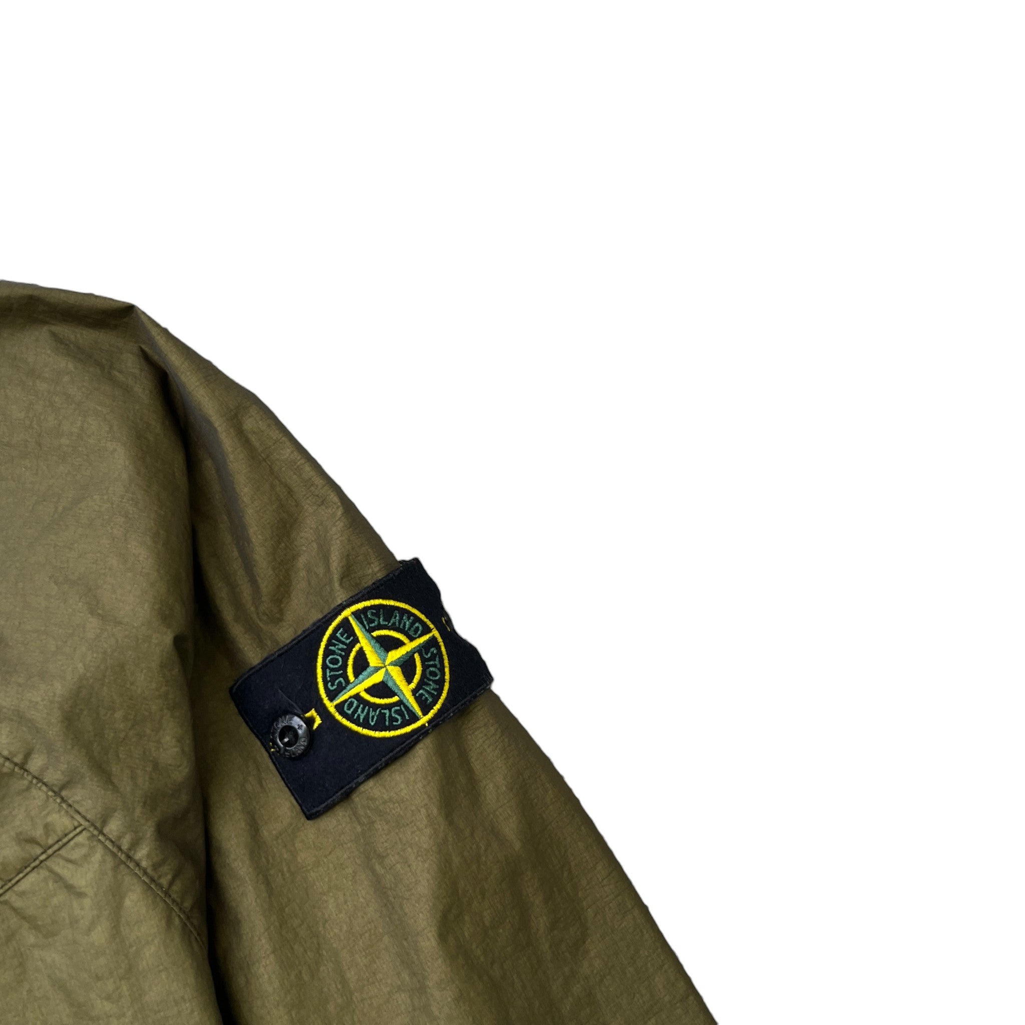 Men's Applique Logo Jacket Green Size M