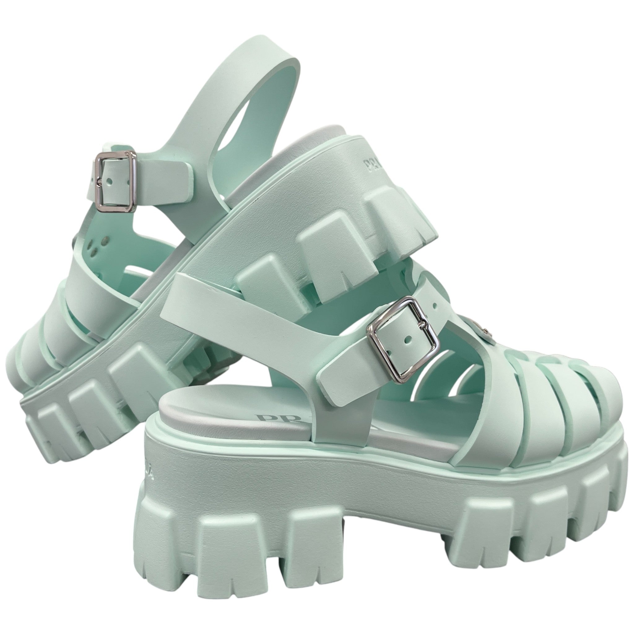 Women's Monolith Caged Sandals Green Size EU 35 / UK 2