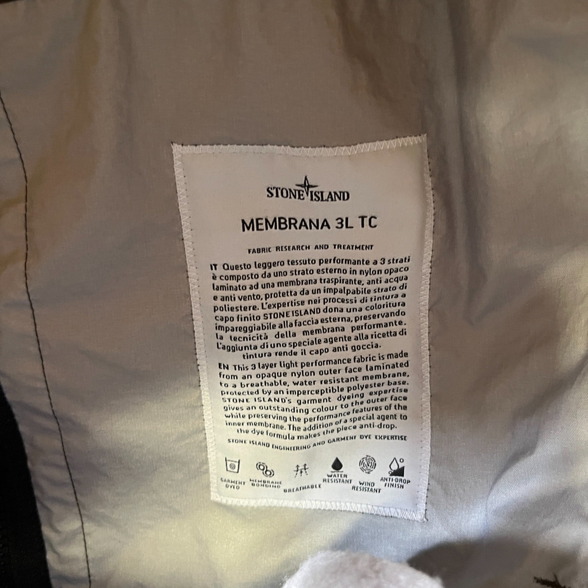 Men's Applique Logo Jacket Green Size M